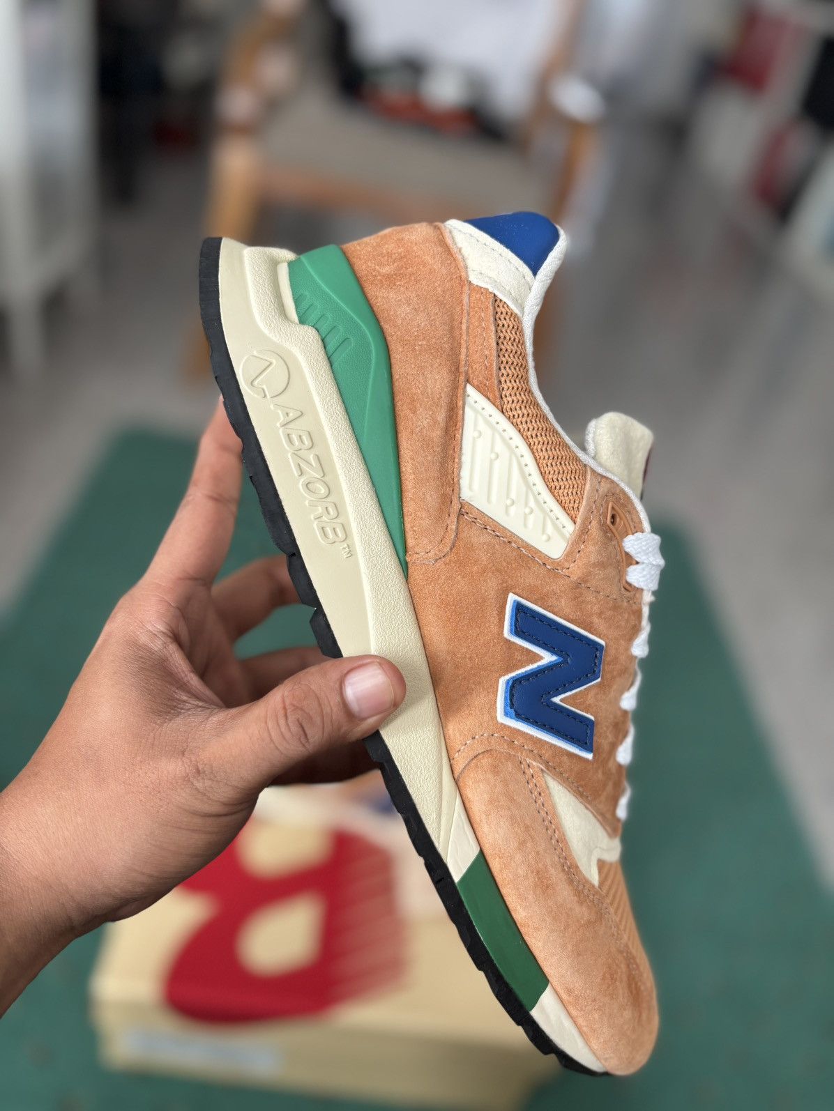 New Balance NEW BALANCE 998 TEDDY SANTIS ROYAL ORANGE MADE IN USA Size US 10 / EU 43 - 4 Thumbnail