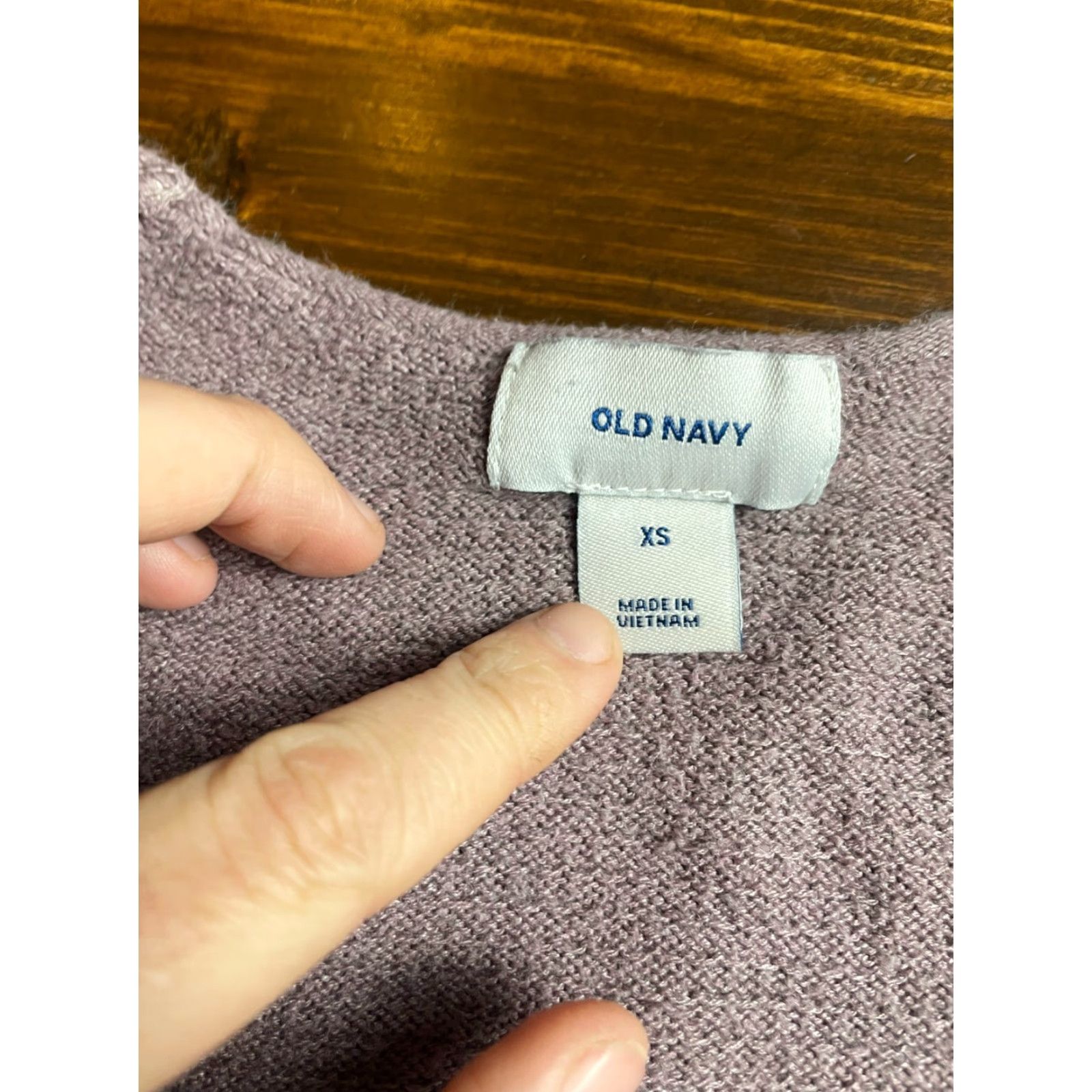 Old Navy Old Navy Women's XS Purple Pullover Round Neck Sweater, Regular Fit, Knit, Long Sleeve, Solid Size XS / US 0-2 / IT 36-38 - 6 Thumbnail