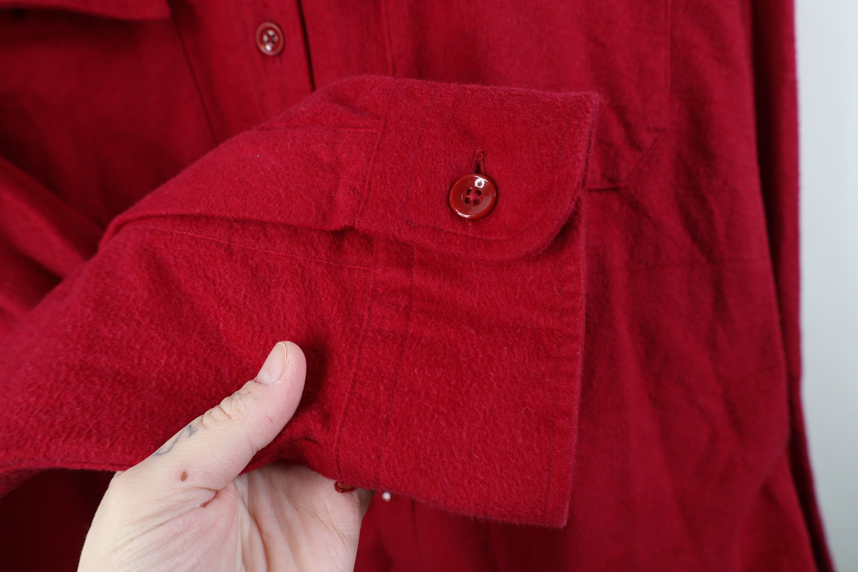L.L. Bean Vintage 90s LL Bean Chamois Cloth Collared Button Shirt USA Size US XL / EU 56 / 4 - 8 Thumbnail