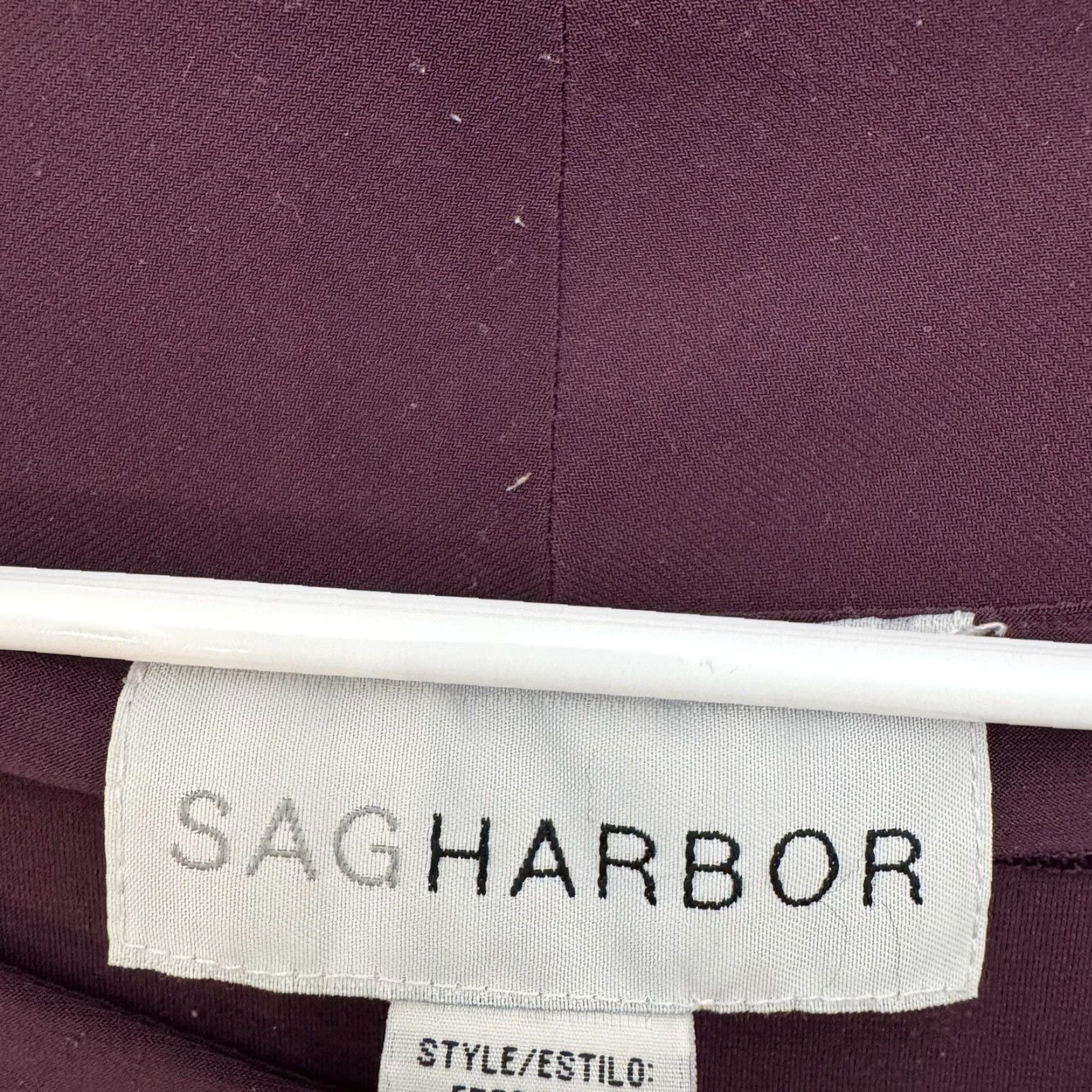 Vintage Sag Harbor Blouse L Purple Womens Blouse Office Business Casual Retro Y2K Elegant Classic Party/Cocktail Workwear Size L / US 10 / IT 46 - 6 Thumbnail