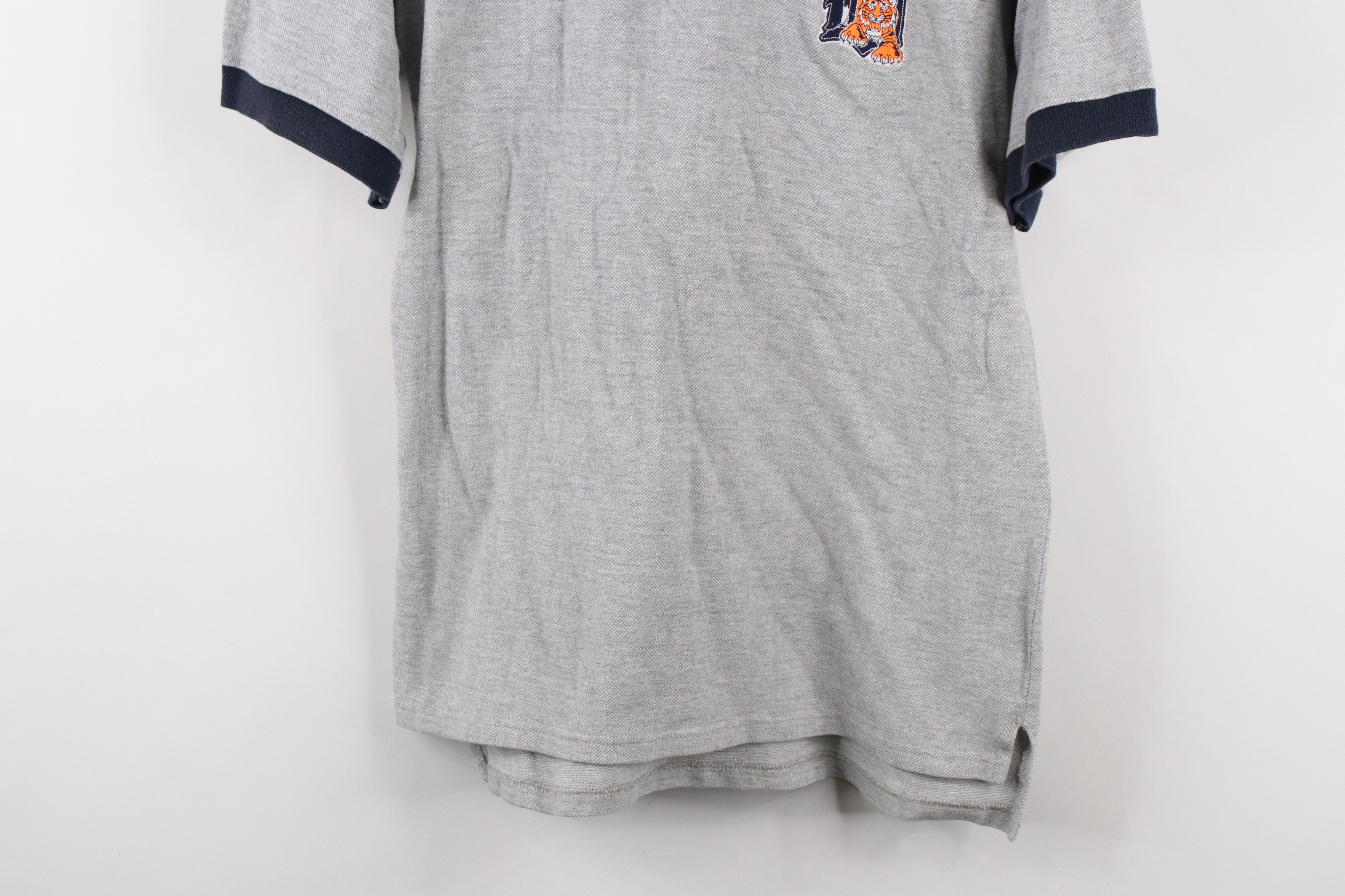 Vintage Vintage 90s Detroit Tigers Baseball Collared Polo Shirt Gray Size US M / EU 48-50 / 2 - 3 Thumbnail