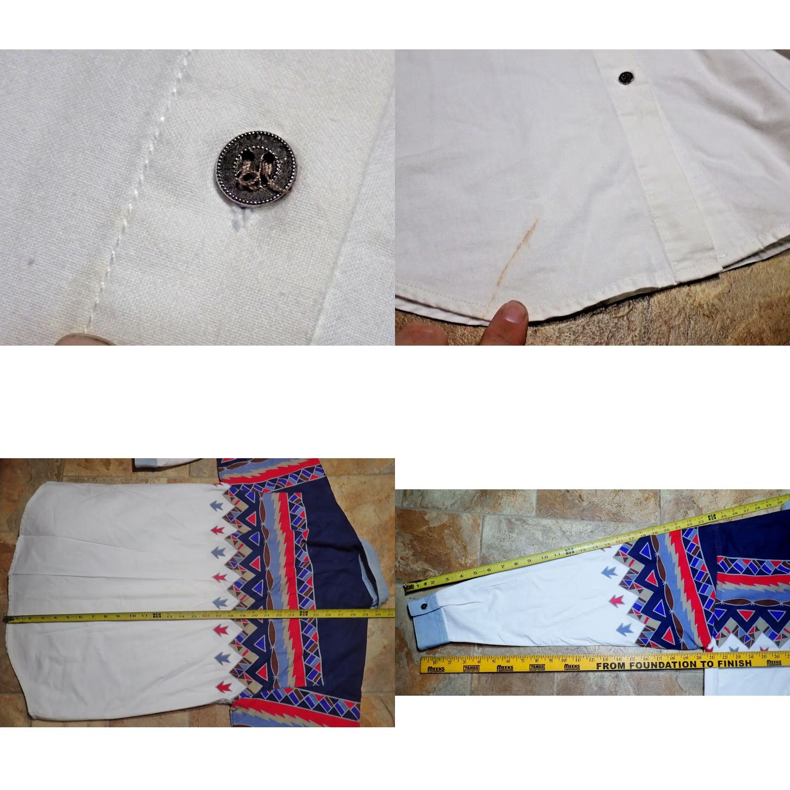 Vintage VINTAGE 90s Adobe Rose Western Cowgirl Button Shirt Womens Medium Size M / US 6-8 / IT 42-44 - 8 Thumbnail