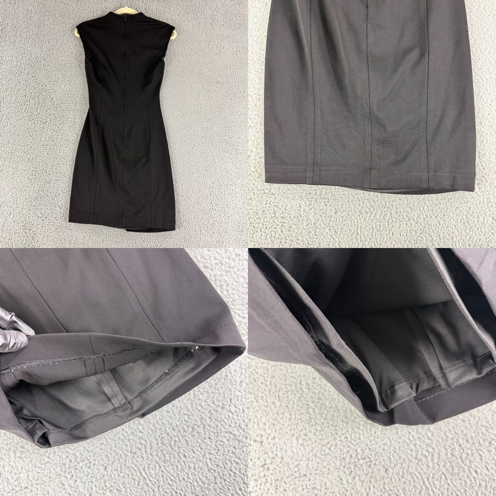 Vintage VINTAGE Cache Bodycon Dress Womens Size 4 Black Cap Sleeve Ruched Side Mini Dress Size S / US 4 / IT 40 - 8 Thumbnail