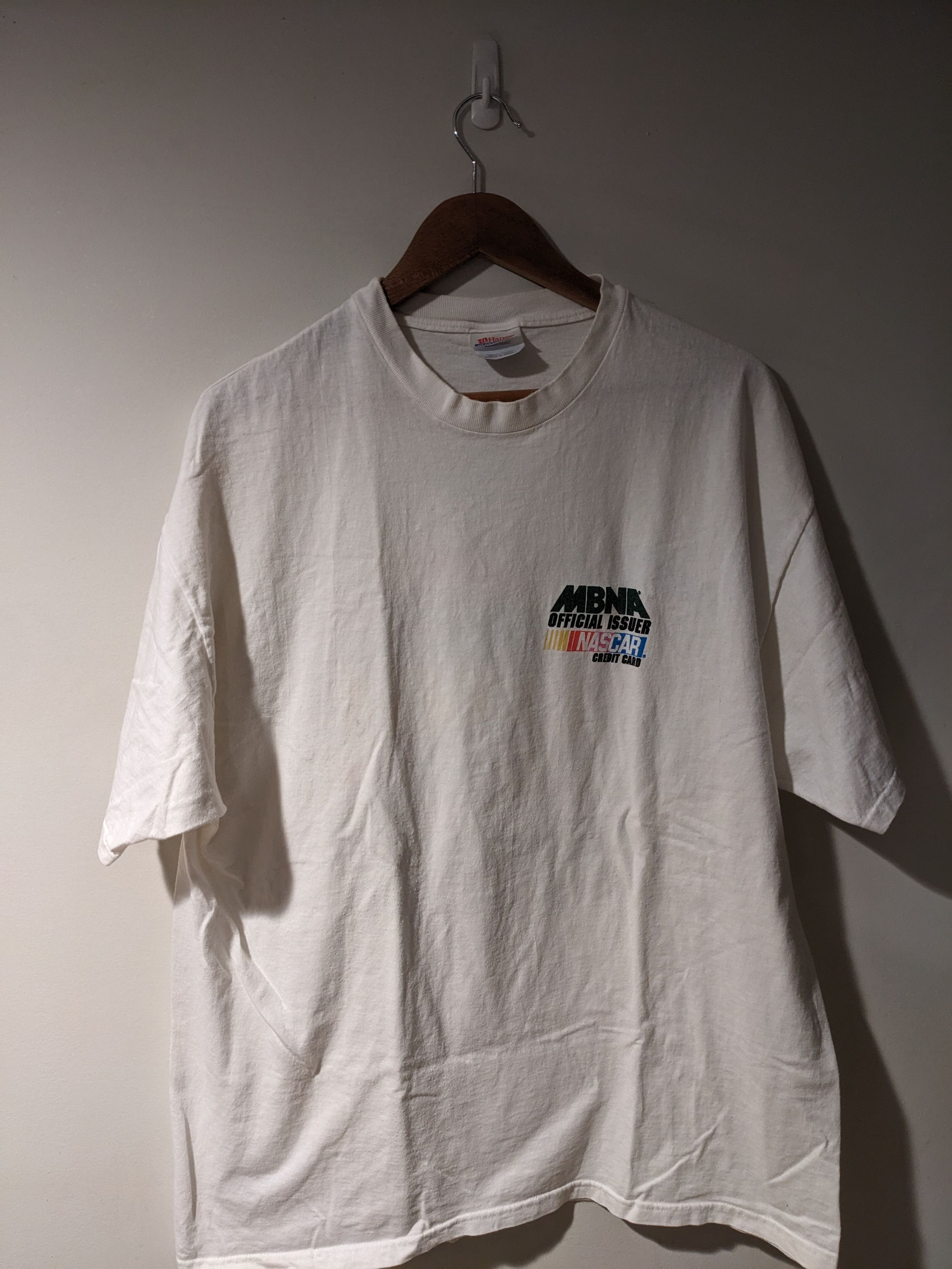 NASCAR × Vintage Vintage 90s Nascar Racing on the Edge Credit Card T-Shirt Size US XL / EU 56 / 4 - 5 Thumbnail