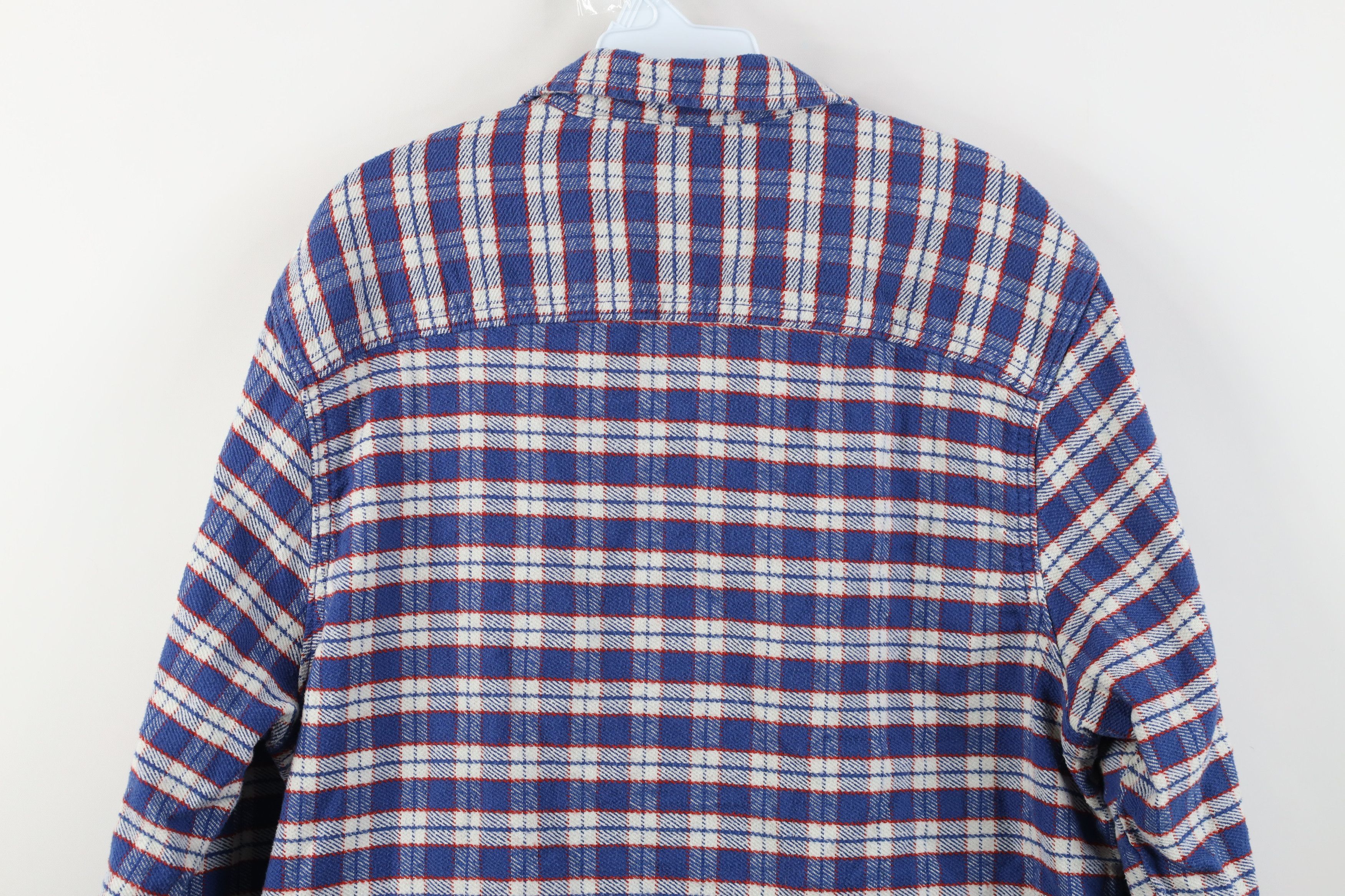 Lee Vintage 90s Y2K Lee Workwear Flannel Shirt Jacket Plaid Size US L / EU 52-54 / 3 - 14 Thumbnail