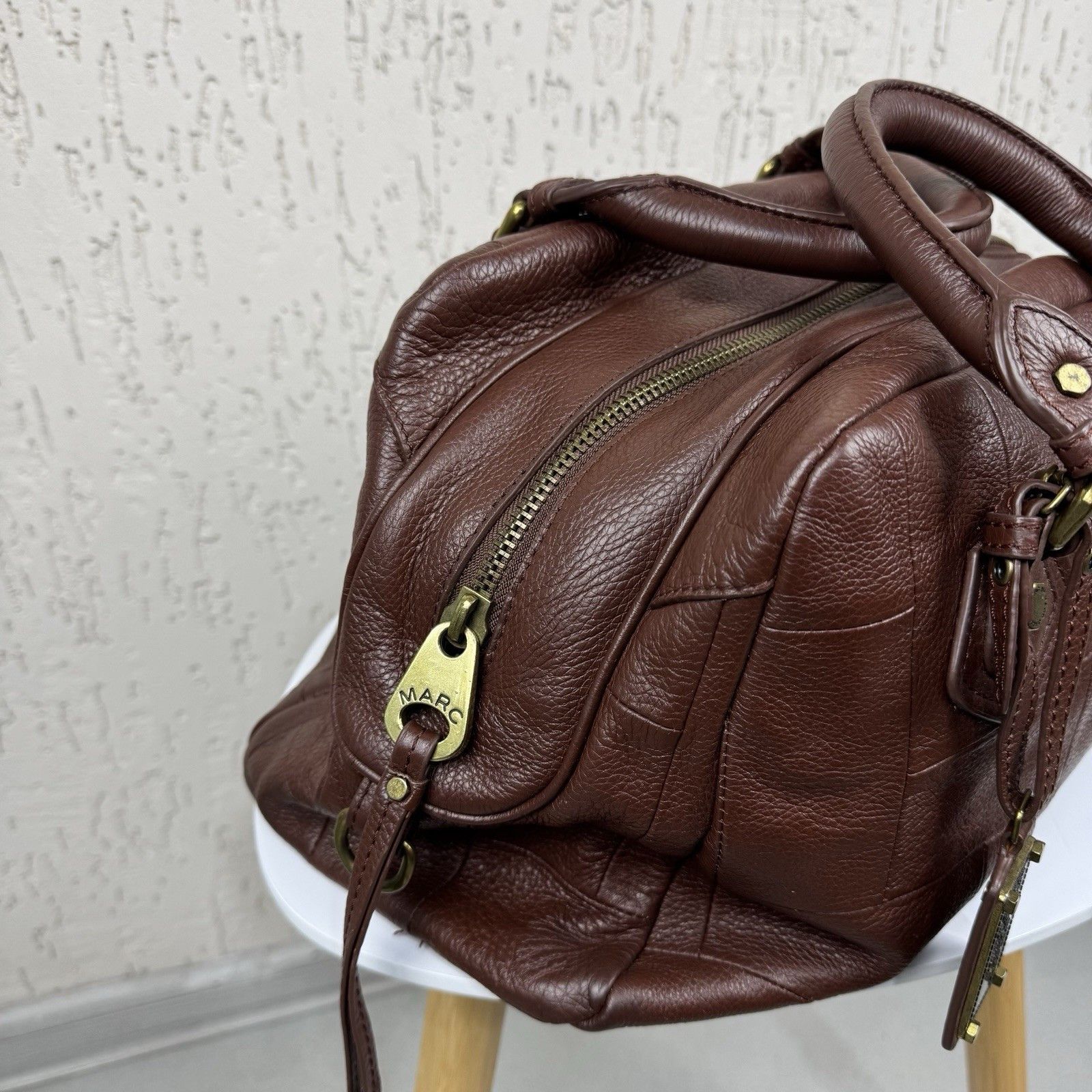 Marc by Marc Jacobs Marc by Marc Jacobs Handbag 2000s Y2k Vintage Leather Brown Size ONE SIZE - 6 Thumbnail