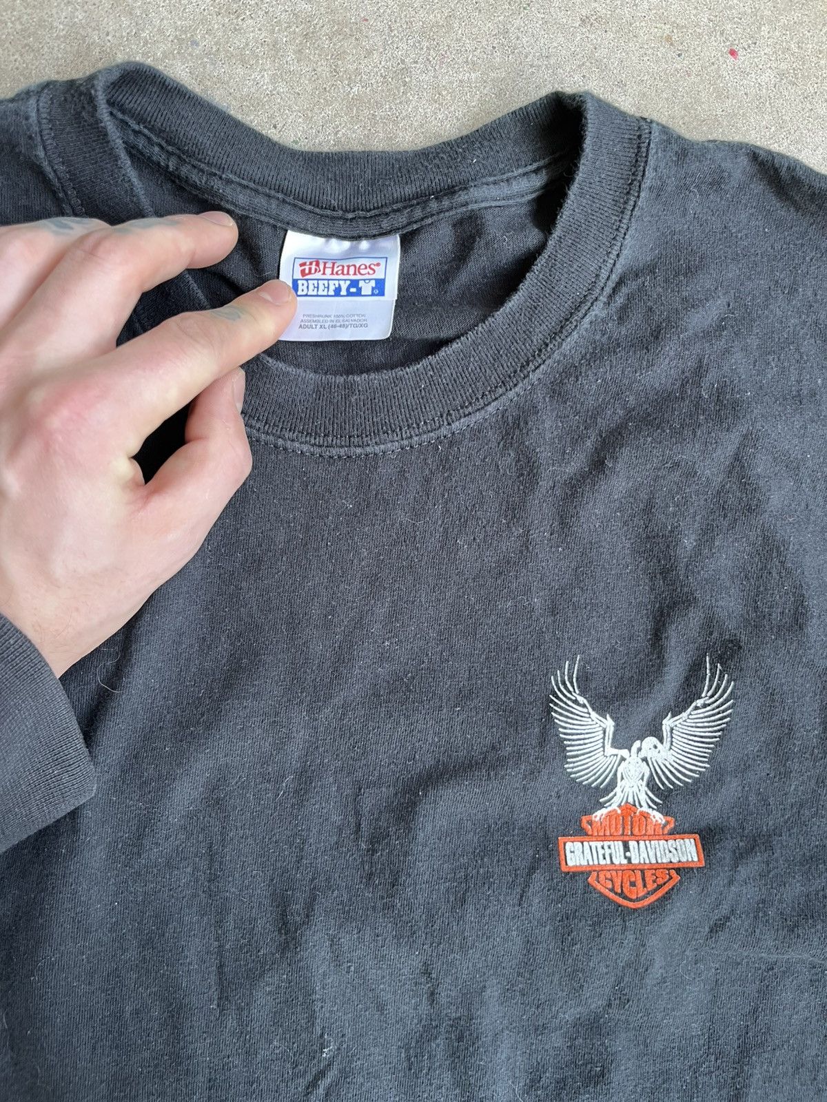 Harley Davidson × Vintage Grateful Davidson Harley Davidson Vintage Tee Size US XL / EU 56 / 4 - 2 Thumbnail
