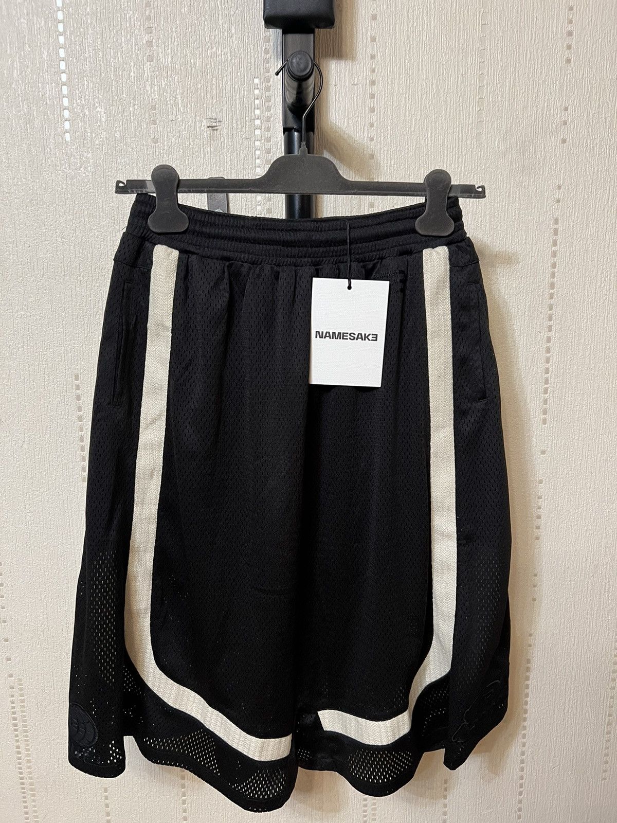 image of Namesake Chand Basketball Shorts Euphoric Pearl in Black, Men's (Size 34)