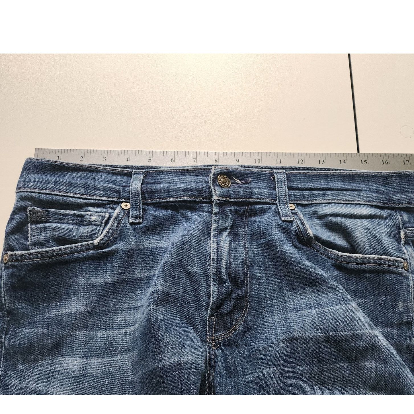 7 For All Mankind 7 for all man kind slimmy straight jeans mens 32 Size US 32 / EU 48 - 5 Thumbnail