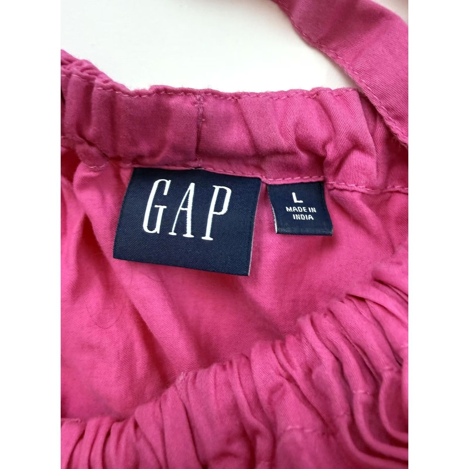 Gap Gap Sundress Womens Large Pink Sleeveless Tiered Adjustable Straps Dress Size L / US 10 / IT 46 - 6 Thumbnail