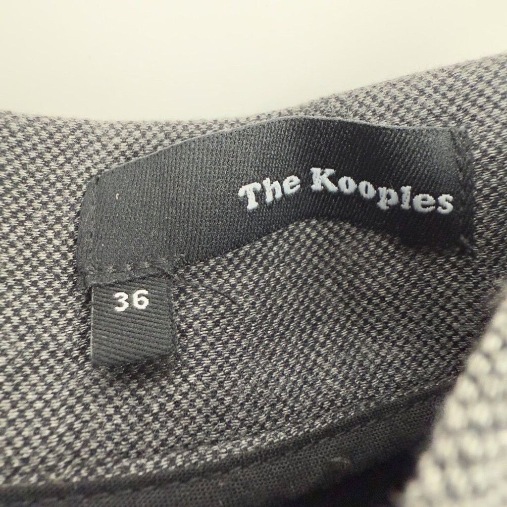 The Kooples THE KOOPLES Pleated Back Zip Closure Gray Mini Skirt 36 Size 25" / US 0 / IT 36 - 3 Thumbnail