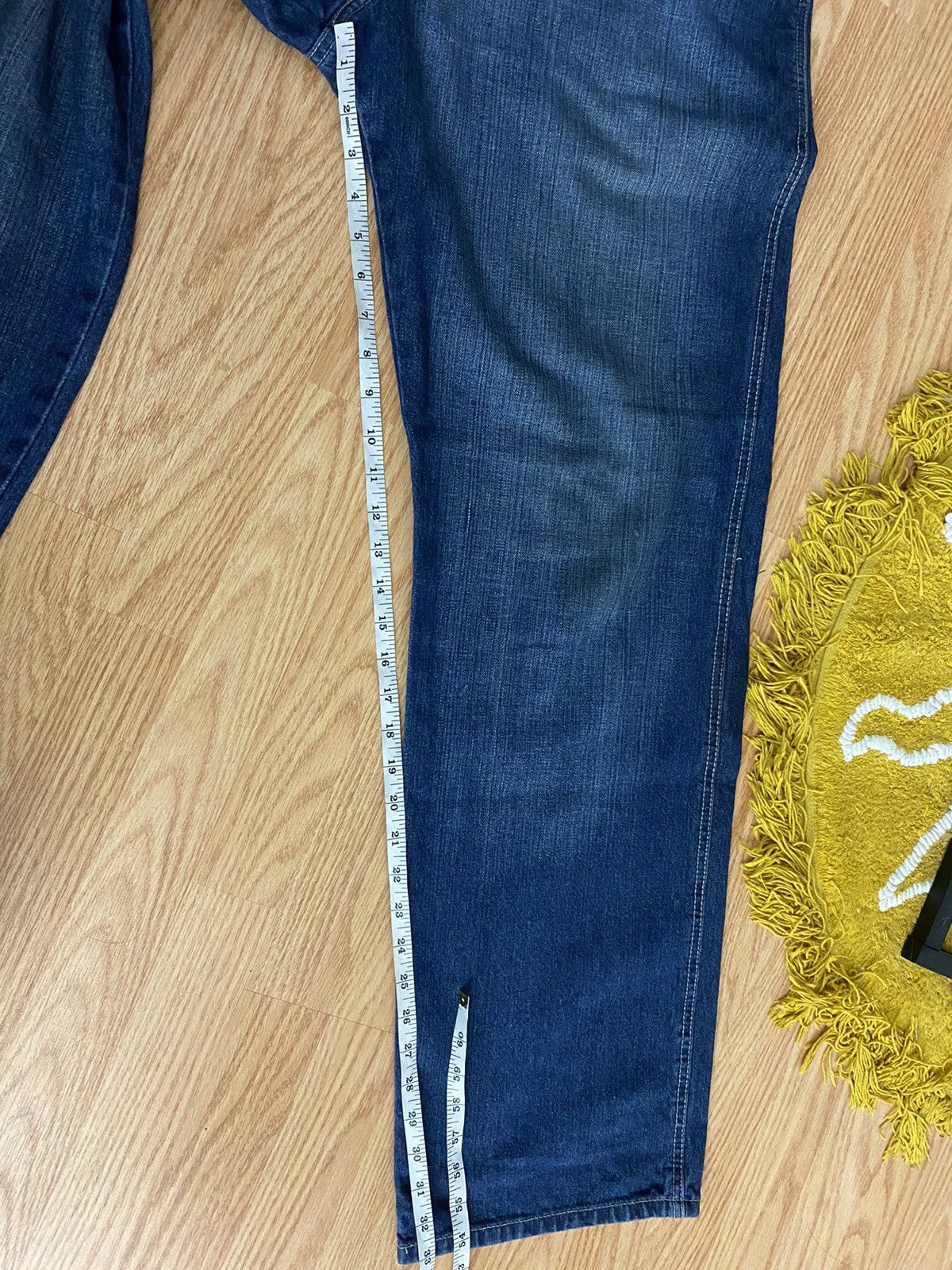 Japanese Brand Vintage Evolution Jeans Back Design Embroidered Denim Jeans Size US 34 / EU 50 - 15 Thumbnail