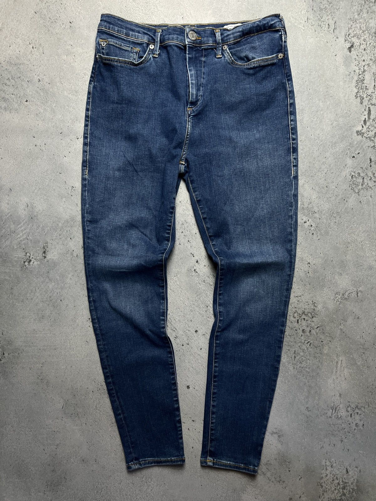True Religion Vintage True Religion Studded Highrise Halle Denim Jeans y2k Size 31" - 4 Thumbnail