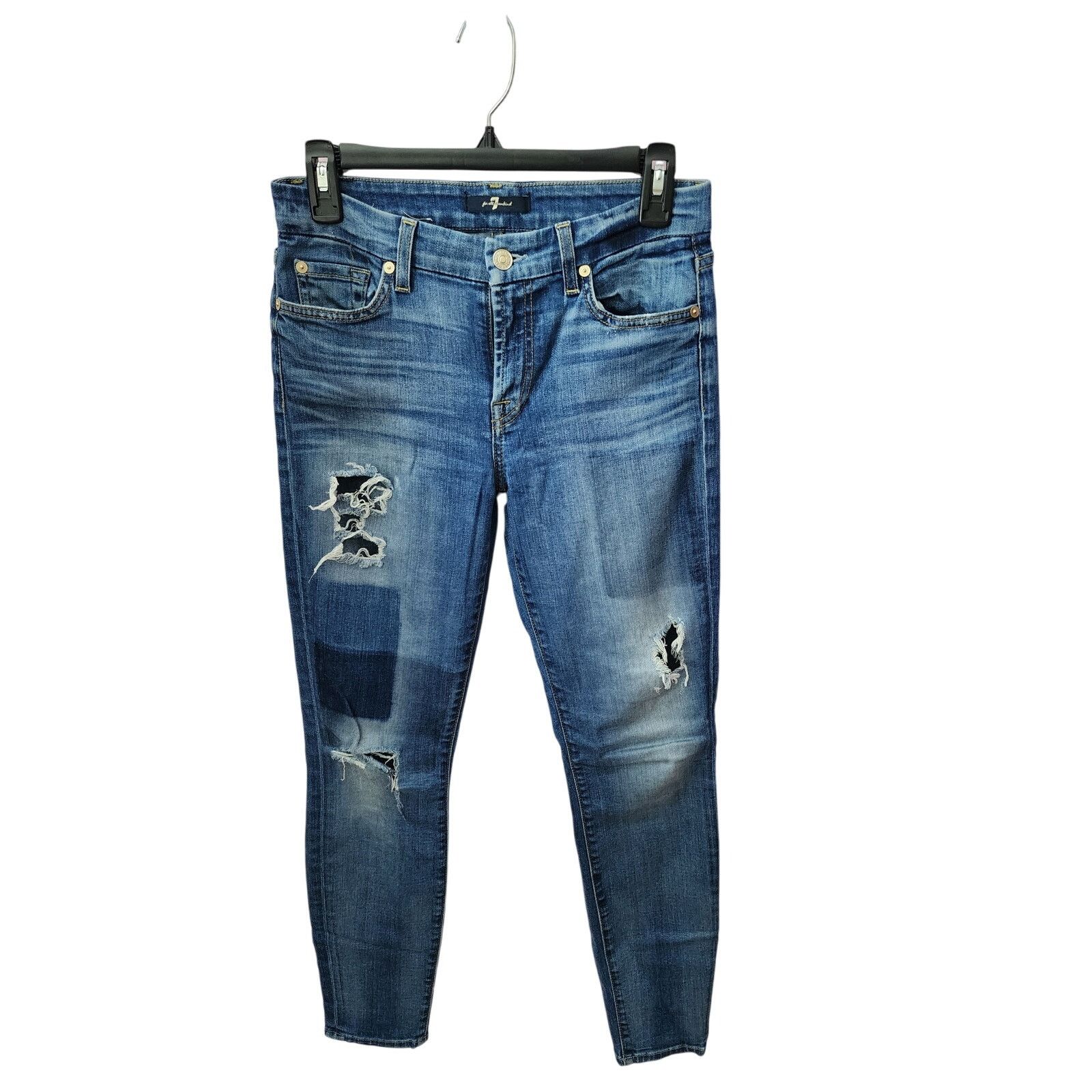 7 For All Mankind 7 for all mankind Patchwork Print Jeans Womens 27 U.S.A. Size 27" / US 4 / IT 40 - 1 Thumbnail