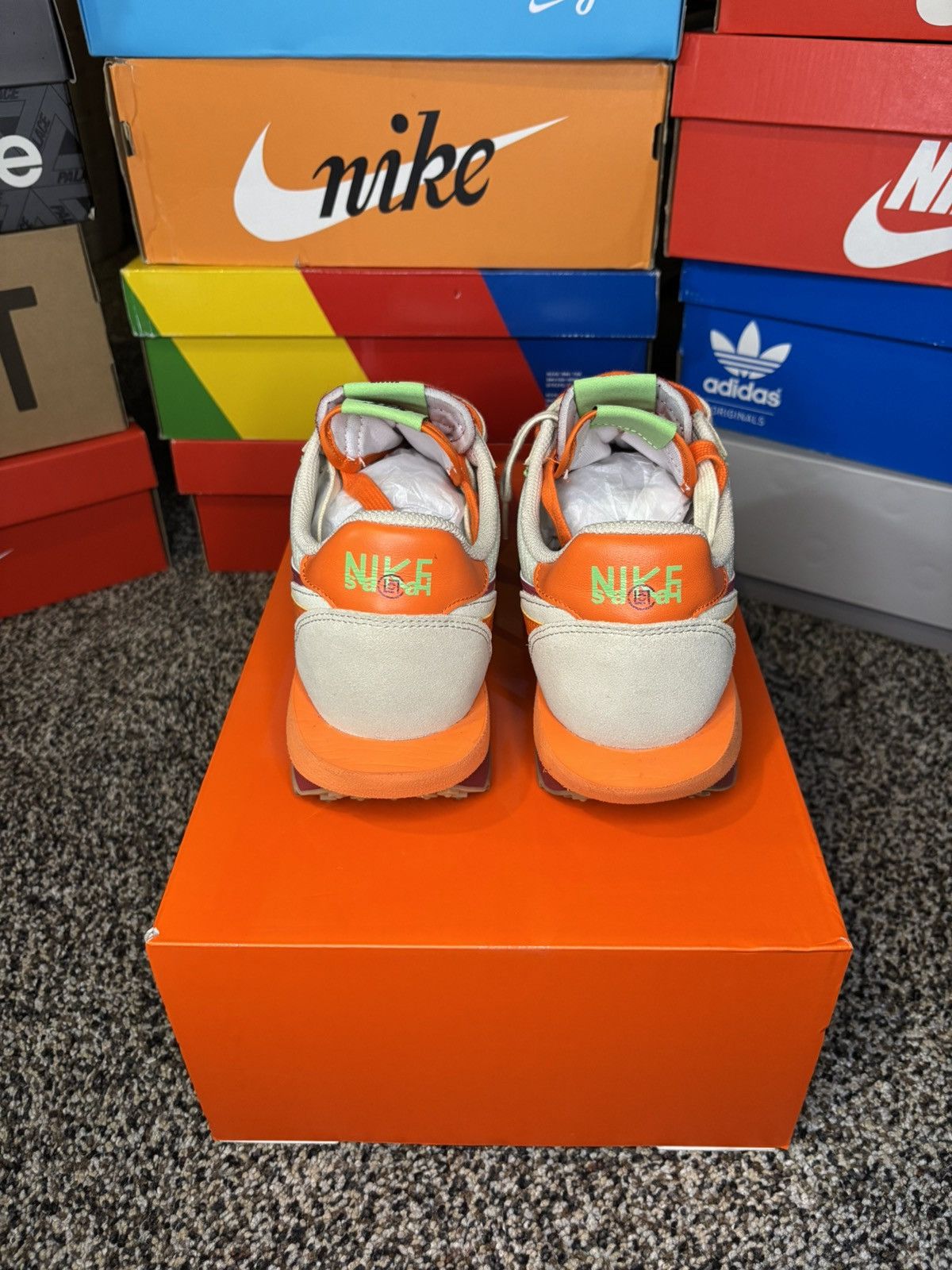 CLOT × Nike × Sacai Sacai X Clot X Nike LDWaffle ‘net orange’ Size US 11 / EU 44 - 5 Thumbnail