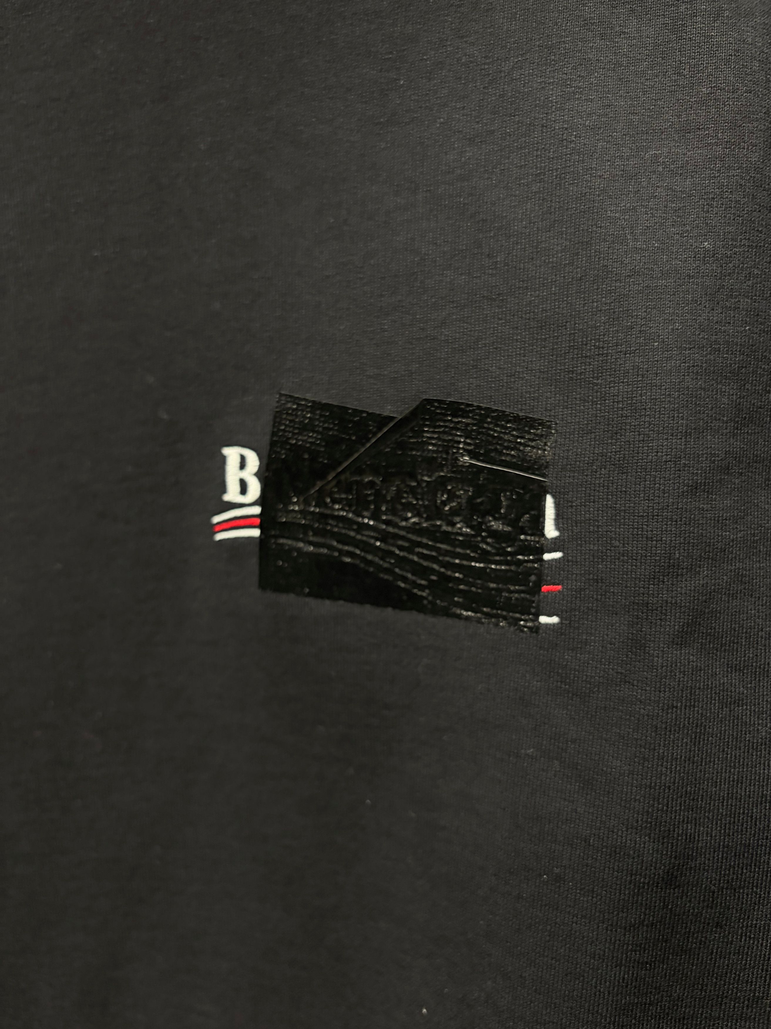 Balenciaga AW2023 Balenciaga ‘Mudshow’ Black ‘Gaffer Tape’ Pullover Hoodie Size US S / EU 44-46 / 1 - 2 Thumbnail
