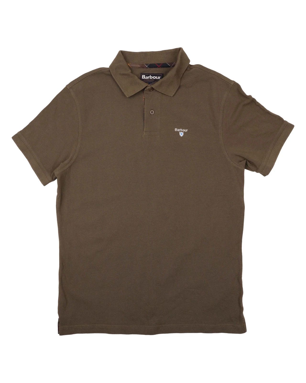 Barbour Barbour Khaki Green Cotton Piqué Polo Shirt Size US M / EU 48-50 / 2 - 1 Thumbnail