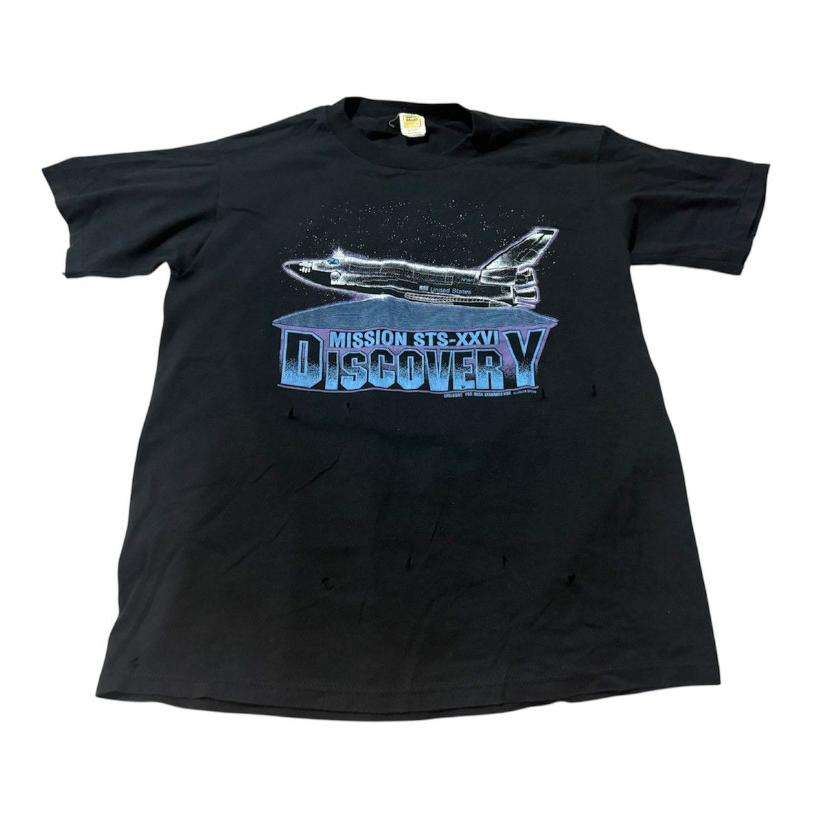 Distressed Vintage 80s NASA Mission STS-XXVI T Shirt