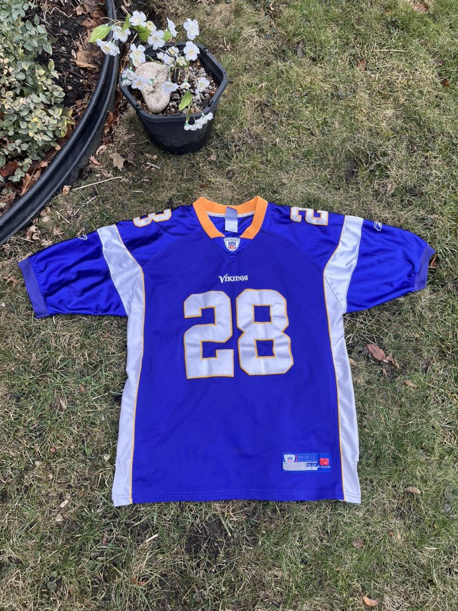 Reebok Vintage Minnesota Vikings Adrian Peterson Jersey Y2K🌴 Size US XL / EU 56 / 4 - 1 Thumbnail