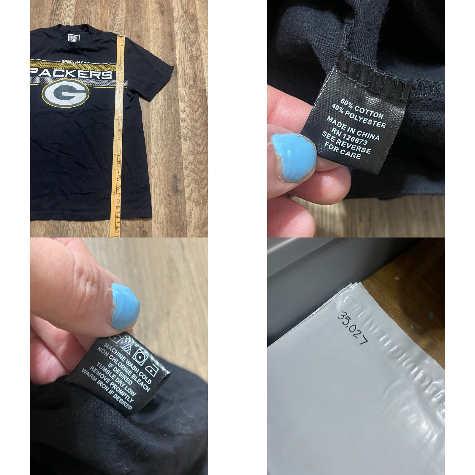 NFL NFL Team Apparel Shirt Men’s Size Medium Green Bay Packers Shirt Size US M / EU 48-50 / 2 - 8 Thumbnail