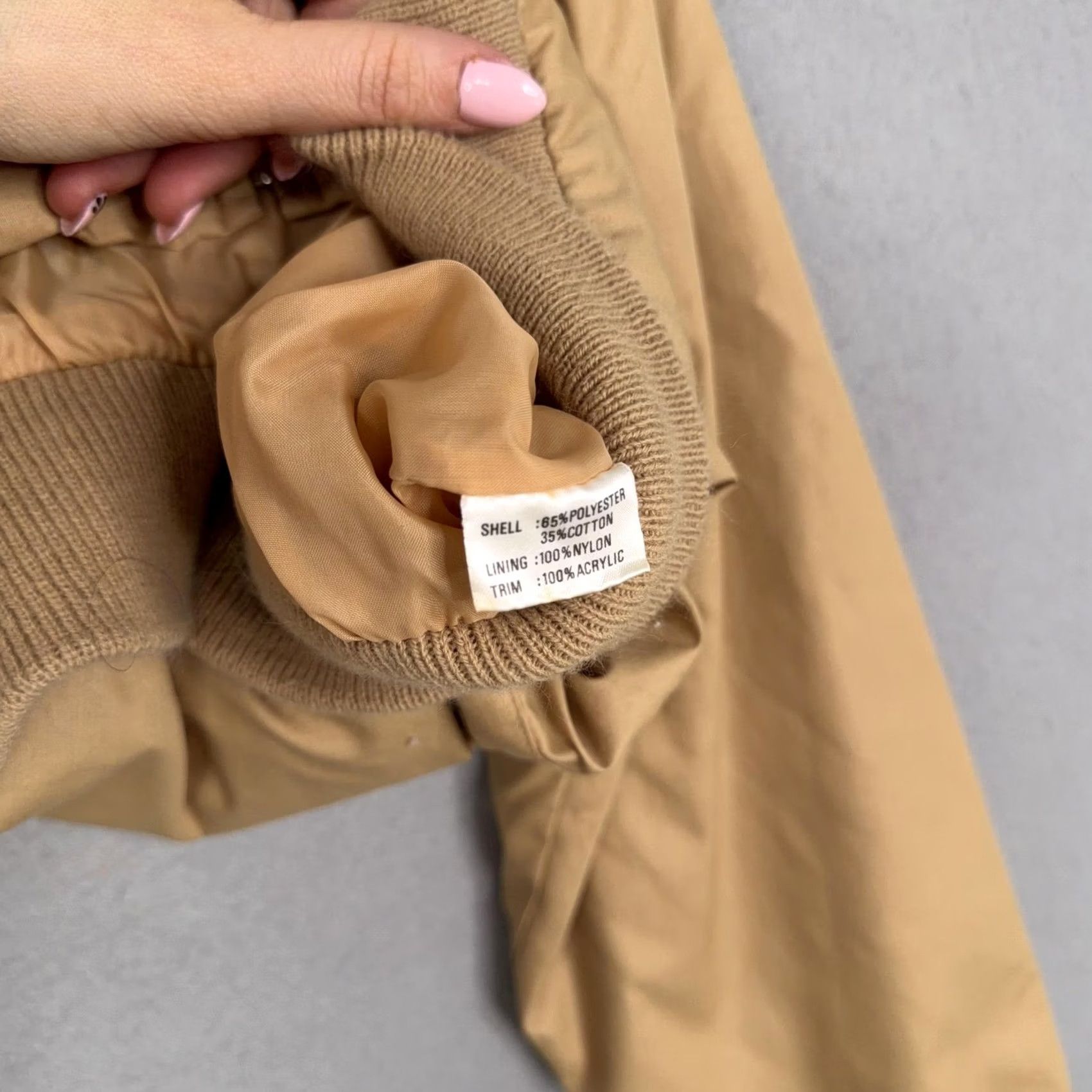 Vintage Generation One Jacket Mens S Beige Bomber Full Zip Casual Size US S / EU 44-46 / 1 - 6 Thumbnail