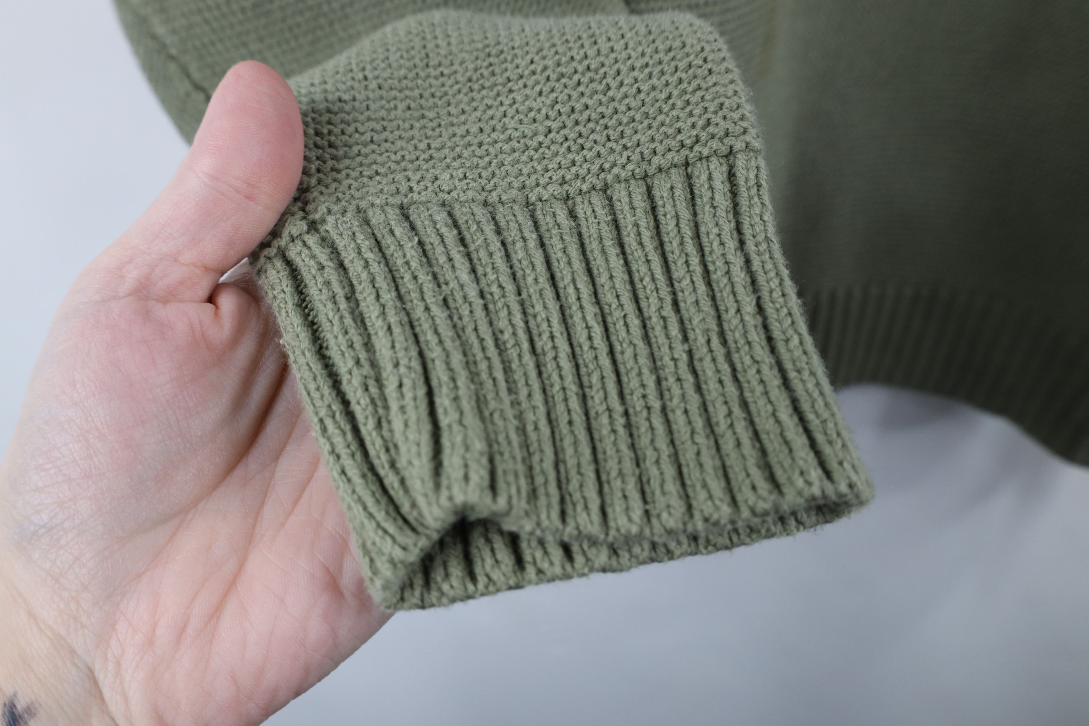 J.Crew × Vintage J Crew Blank Heavyweight Organic Cotton Thermal Knit Sweater Size US L / EU 52-54 / 3 - 5 Thumbnail