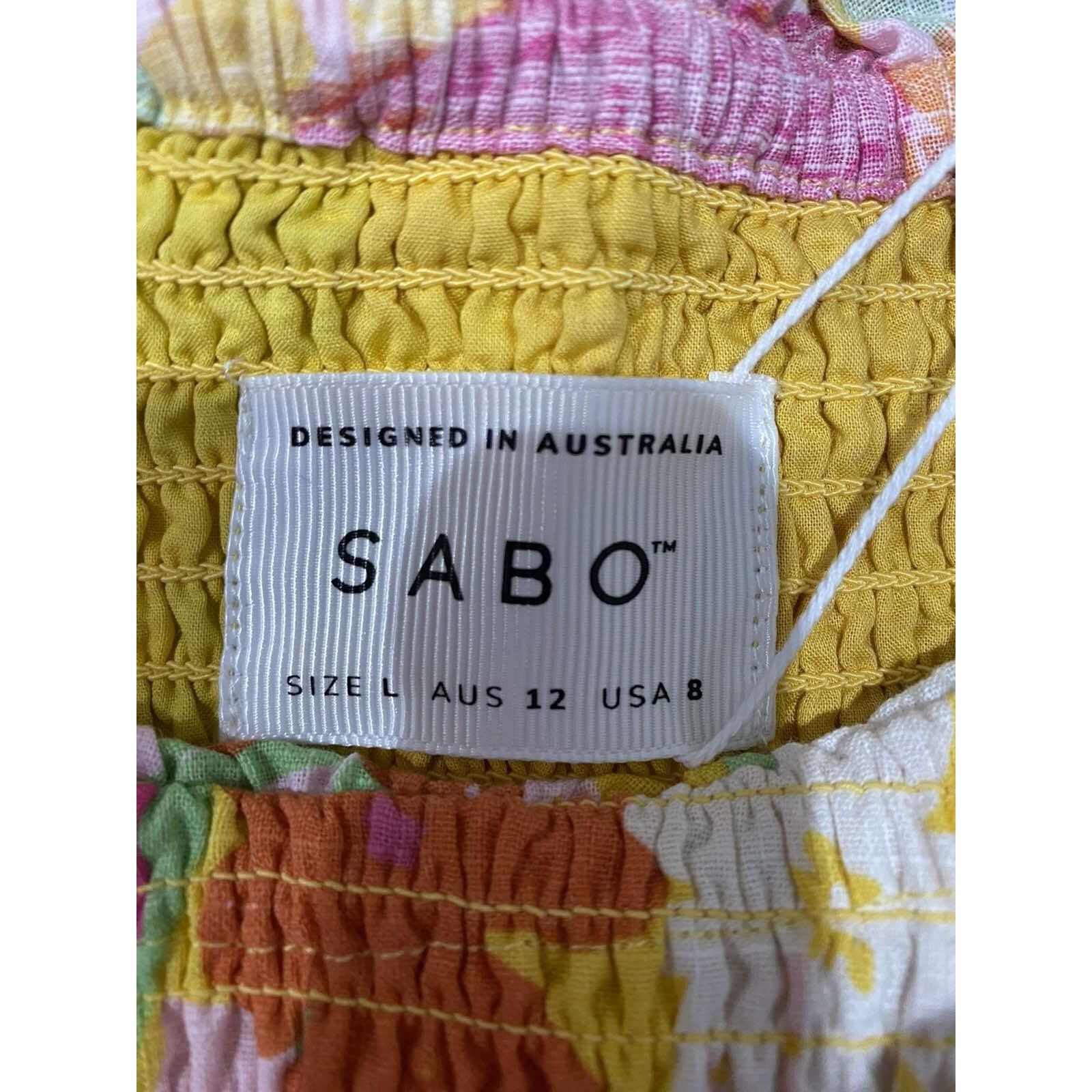 & Other Stories SABO Mica Shirred Women Top Multicolor Cotton Size L A003300 Size L / US 10 / IT 46 - 5 Thumbnail