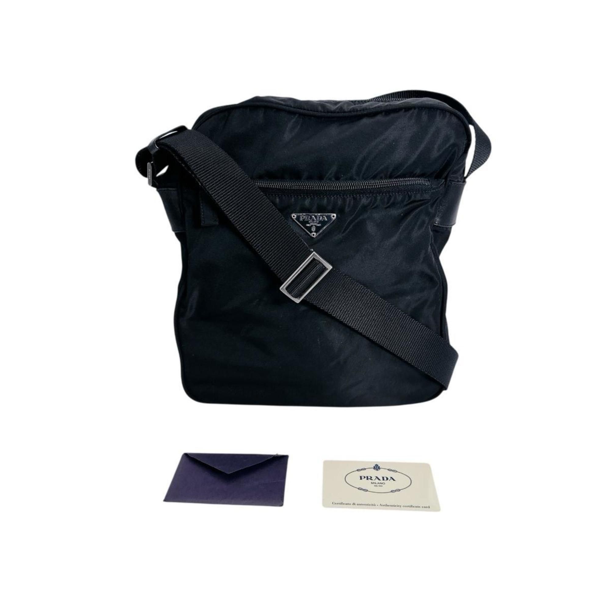 Prada Prada Shoulder Bag, Crossbody Triangle Logo, Nylon, Black, BT0168 Size ONE SIZE - 1 Thumbnail
