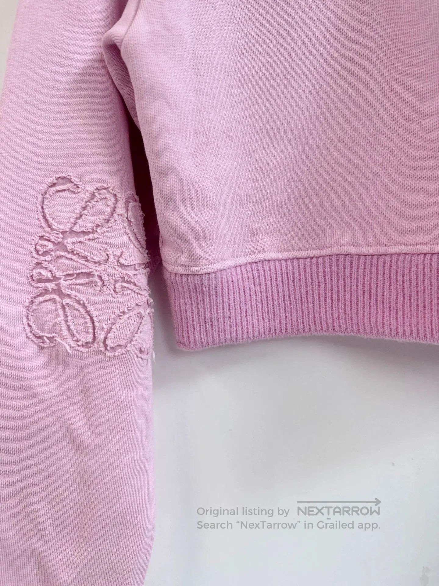 Loewe Loewe Women's Pink Crop Sweatshirt S. Size US S / EU 44-46 / 1 - 7 Thumbnail