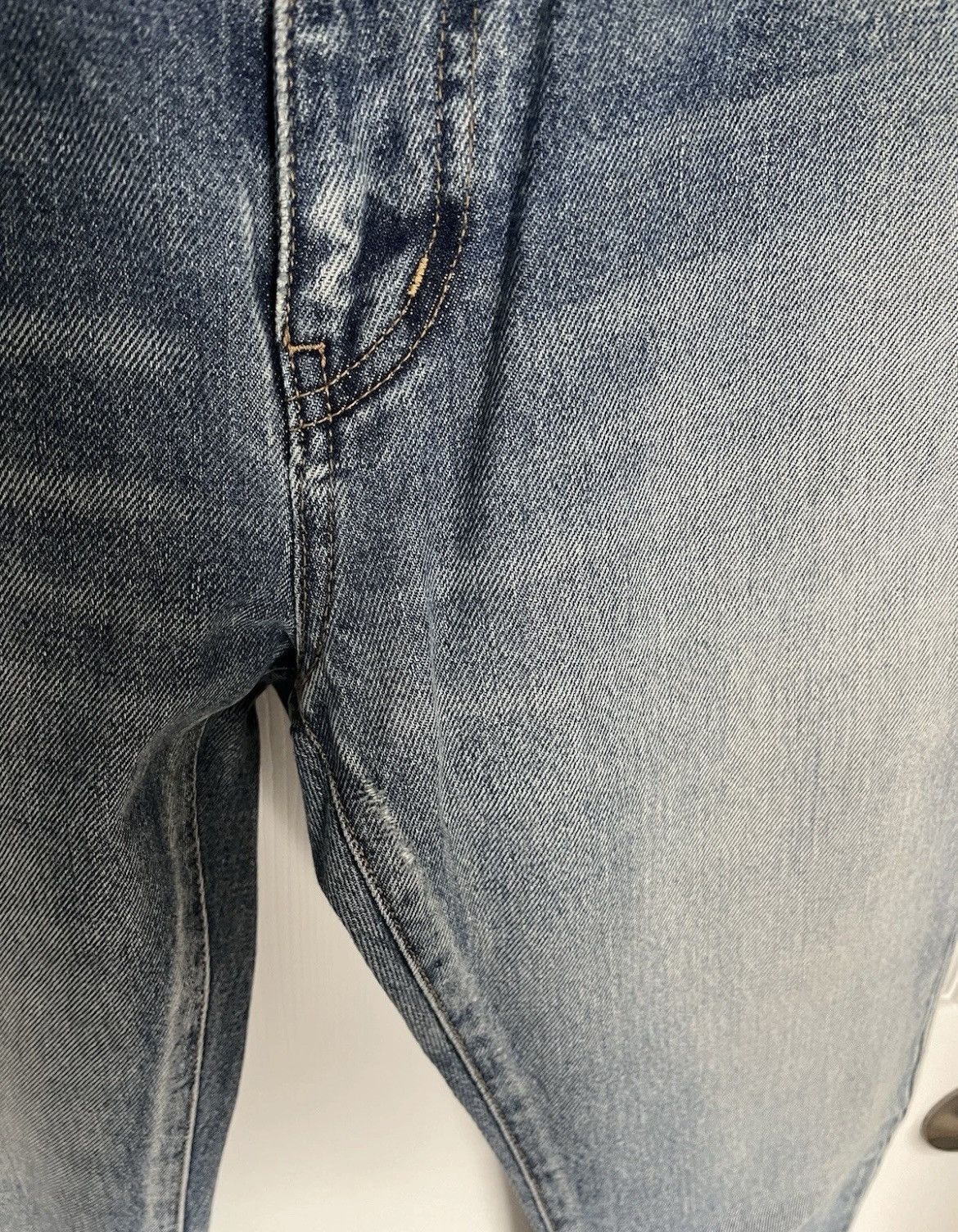 Saint Laurent Paris Saint Laurent Men Jeans Stonewash Distressed Size 29 D02 Size US 29 - 2 Thumbnail