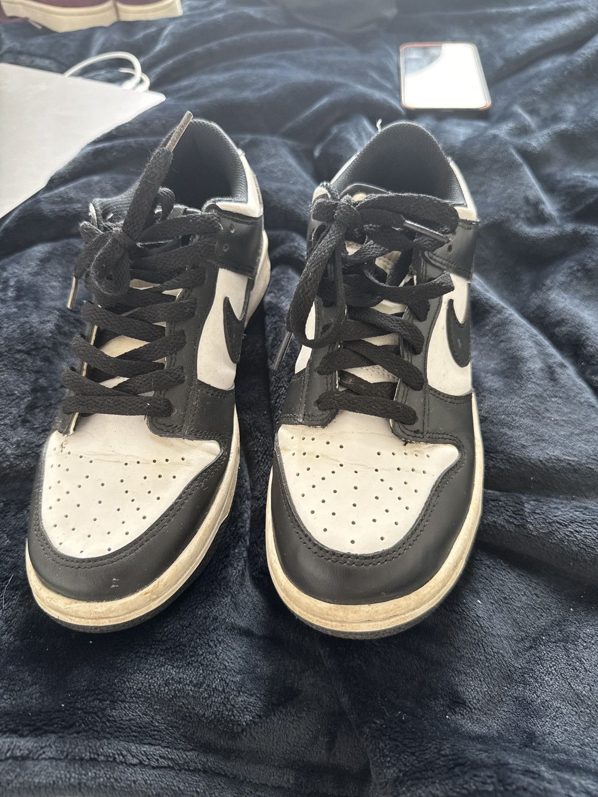 Nike black & white nike dunks low Size US 7 / EU 40 - 3 Thumbnail