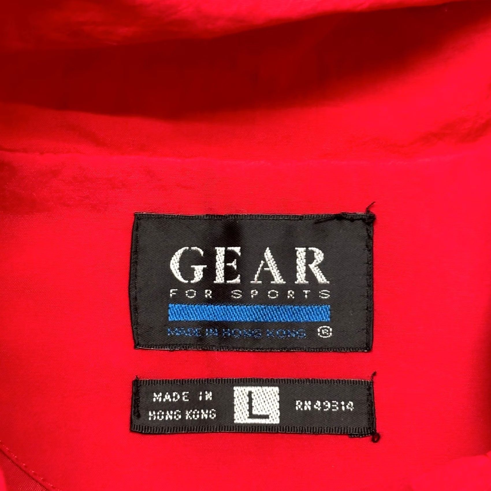 Vintage VINTAGE Gear Red Mens Large Nylon Waterproof Windbreaker Jacket 90s Jack Daniels Logo Size US L / EU 52-54 / 3 - 6 Thumbnail