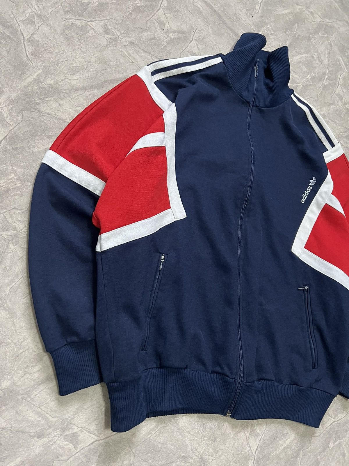 Adidas Vintage Adidas Track Top Jacket Size US L / EU 52-54 / 3 - 3 Thumbnail