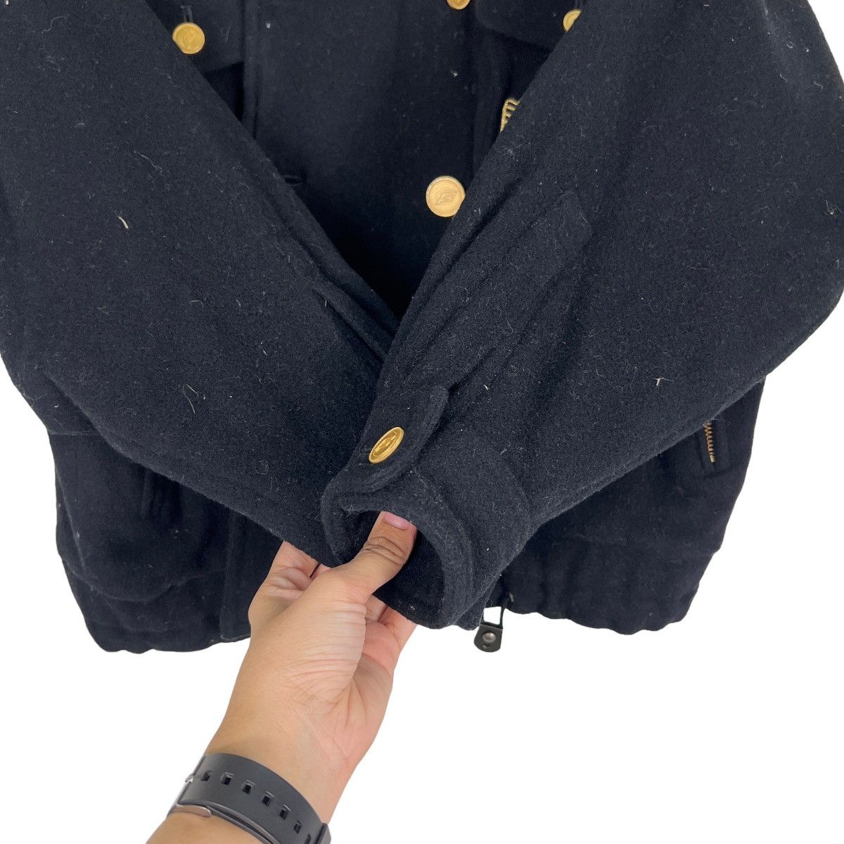Japanese Brand 🔥 VINTAGE FLINT LOOK BLUE GRASS WOOL MILITARY JACKET Size US S / EU 44-46 / 1 - 14 Thumbnail
