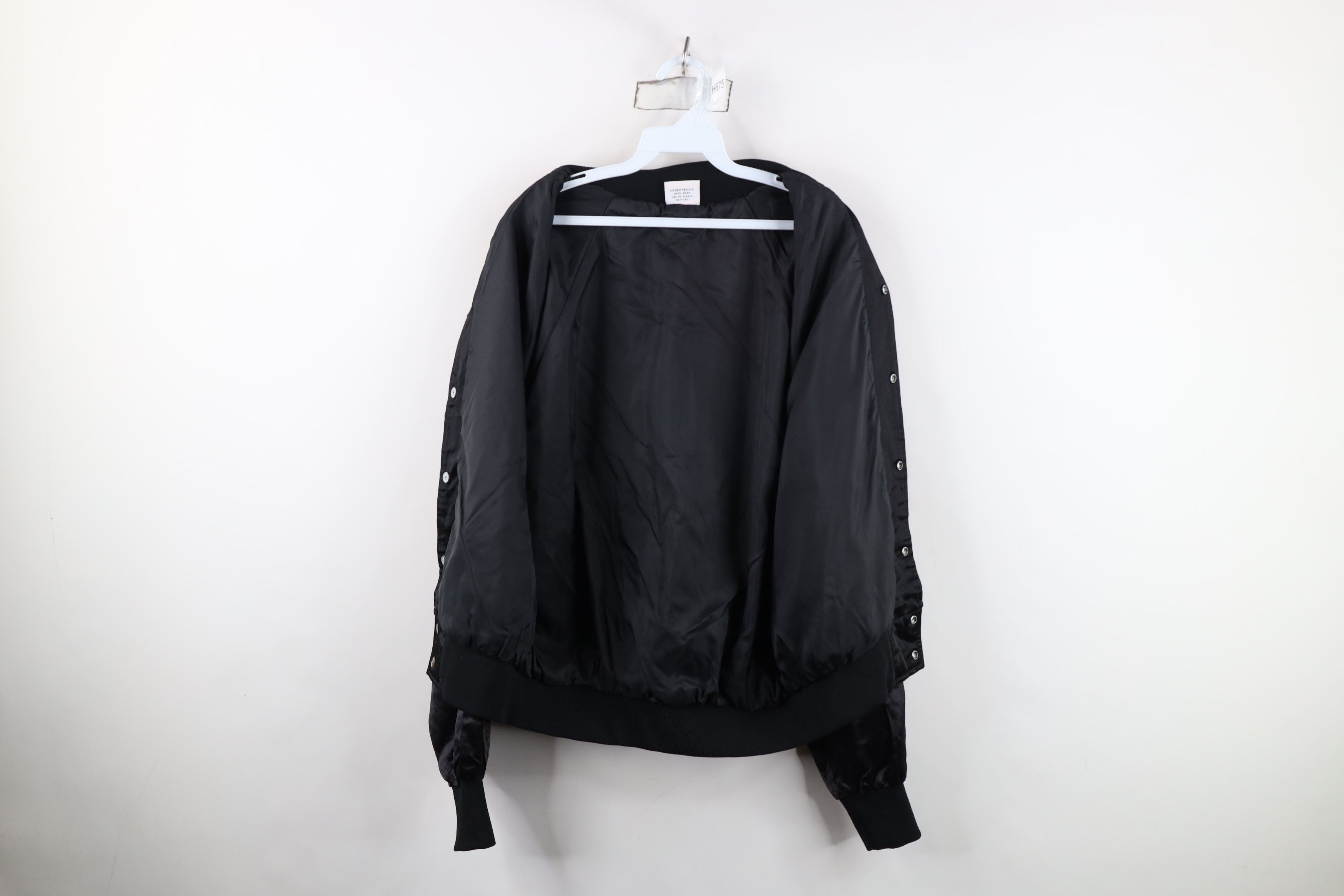 Vintage Vintage 70s 80s NBC Peacock TV Satin Bomber Jacket Black USA Size US L / EU 52-54 / 3 - 11 Thumbnail