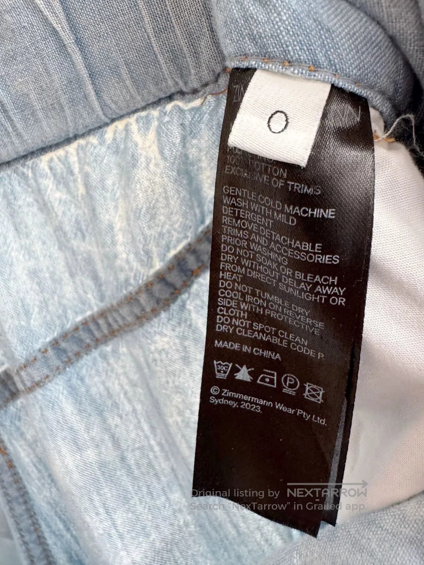 Zimmermann Zimmermann Women's Denim Pants. Size 24" / US 00 / IT 34 - 6 Thumbnail