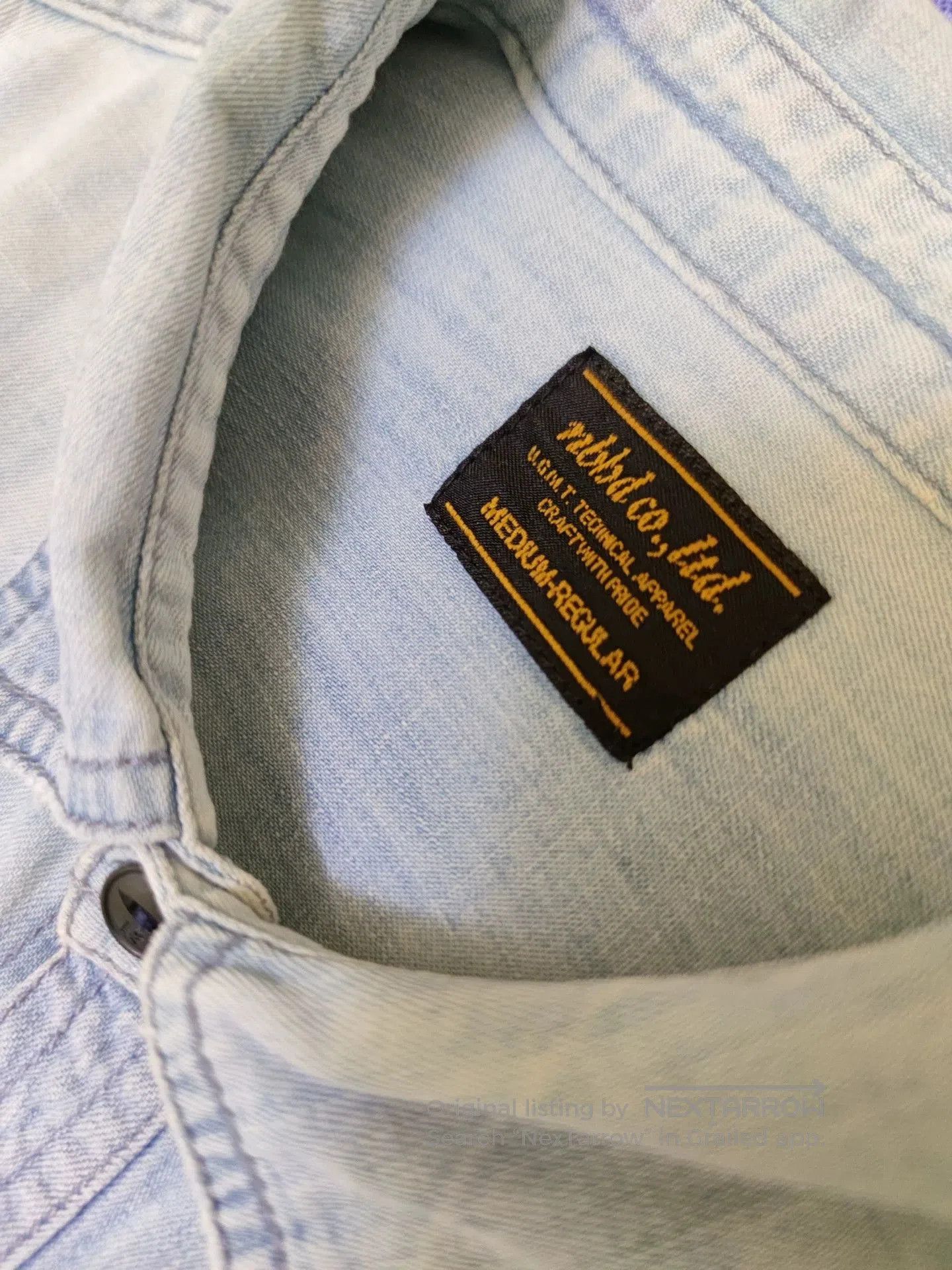 Neighborhood Neighborhood Vintage Denim Shirt for Men. Size US M / EU 48-50 / 2 - 6 Thumbnail
