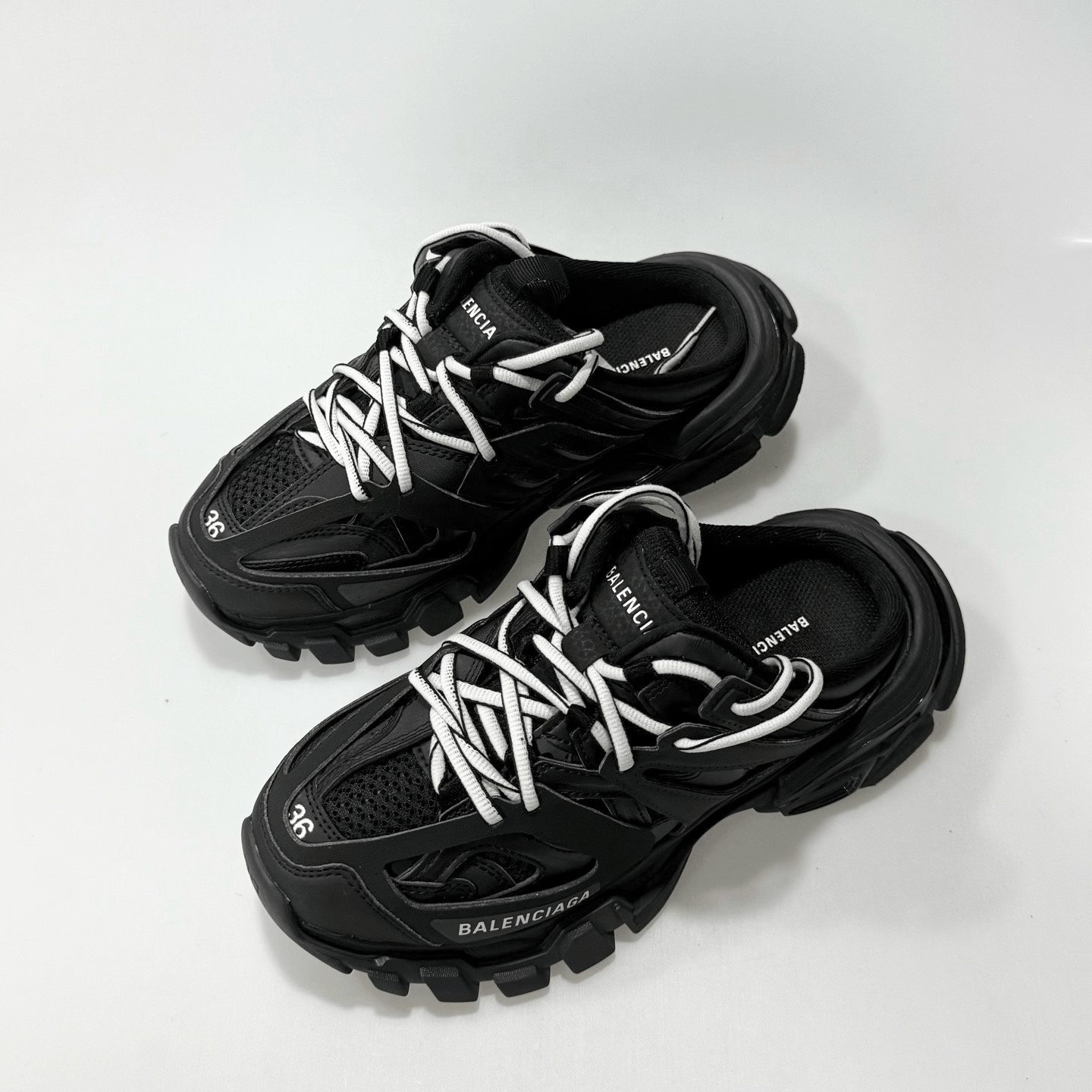 Balenciaga Balenciaga Track Black Mules Size US 5 / IT 35 - 1 Thumbnail