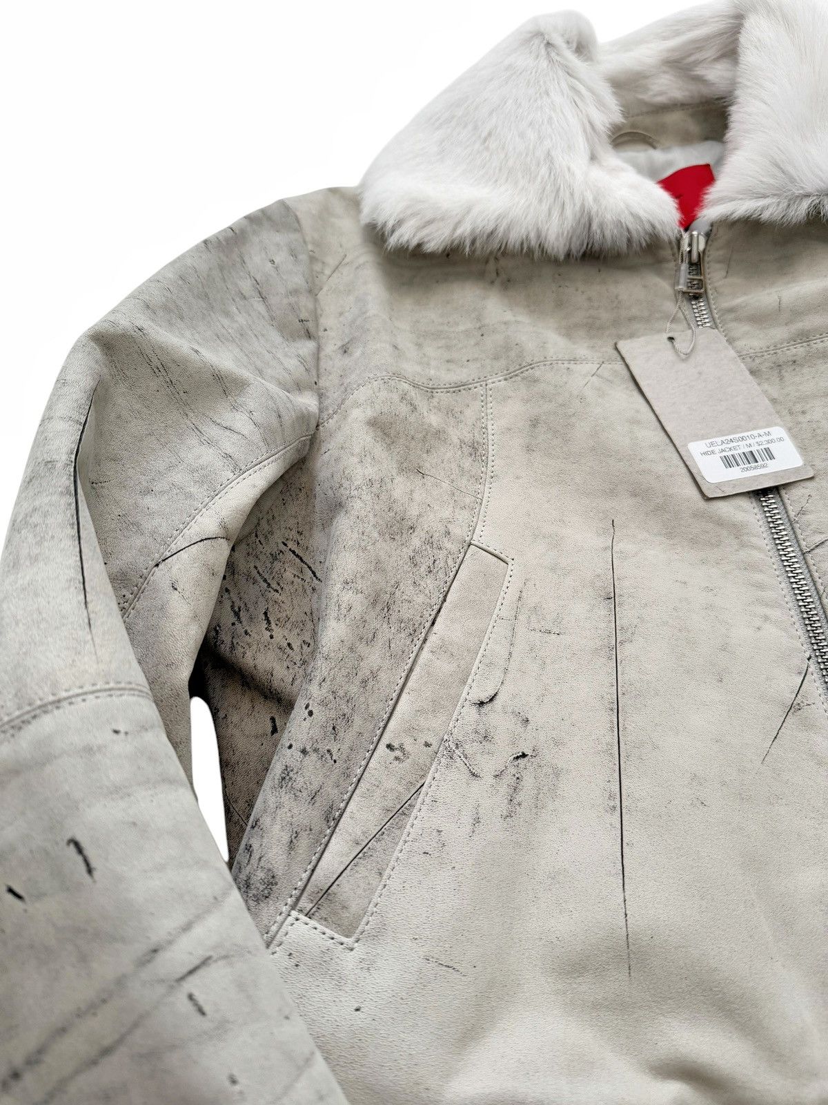 Eckhaus Latta Hide Fur Faded Leather Jacket Size US M / EU 48-50 / 2 - 3 Thumbnail