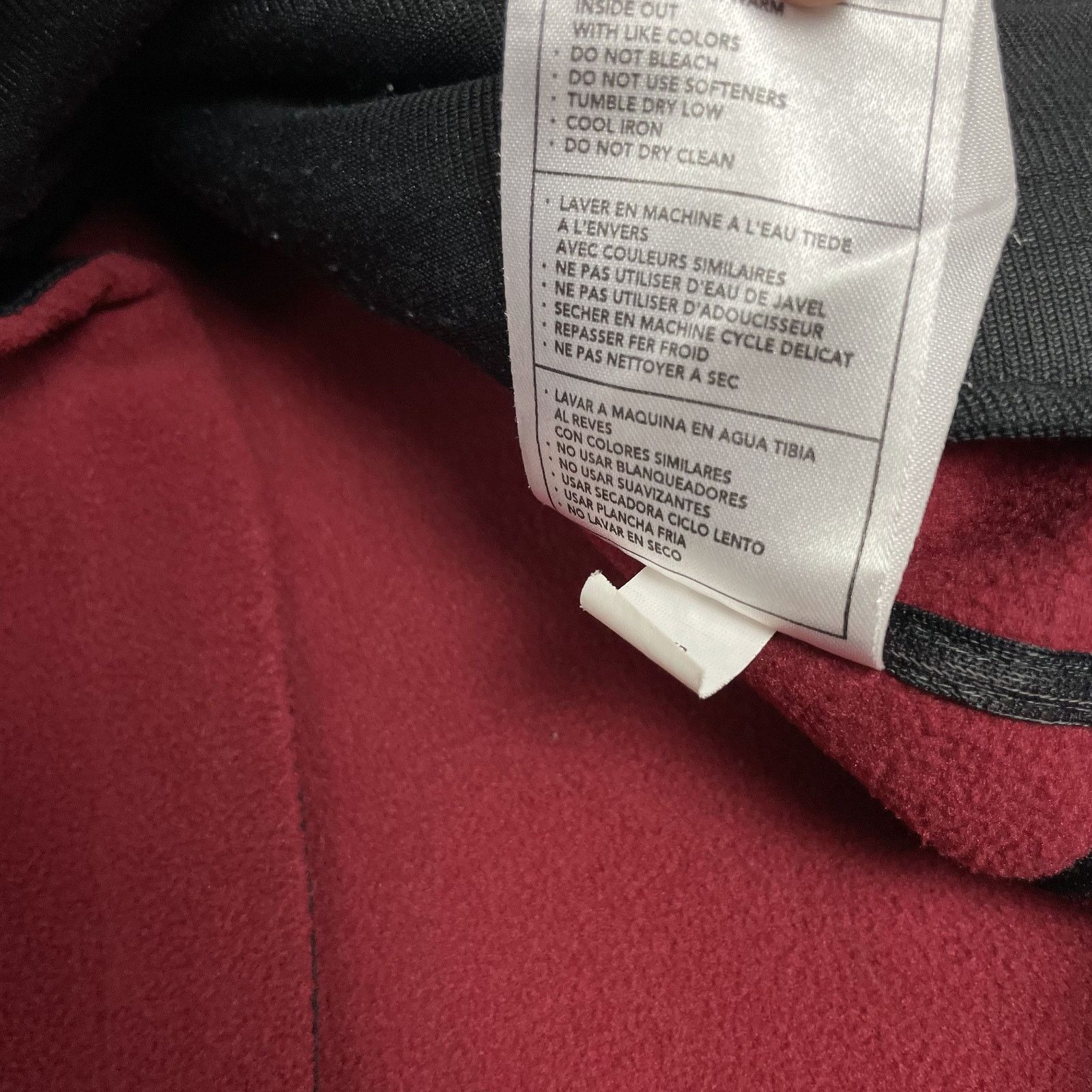 Nike × Nike ACG × Vintage Nike ACG Men's Red Black Polyester Full Zip Fleece Jacket M Size US M / EU 48-50 / 2 - 9 Thumbnail
