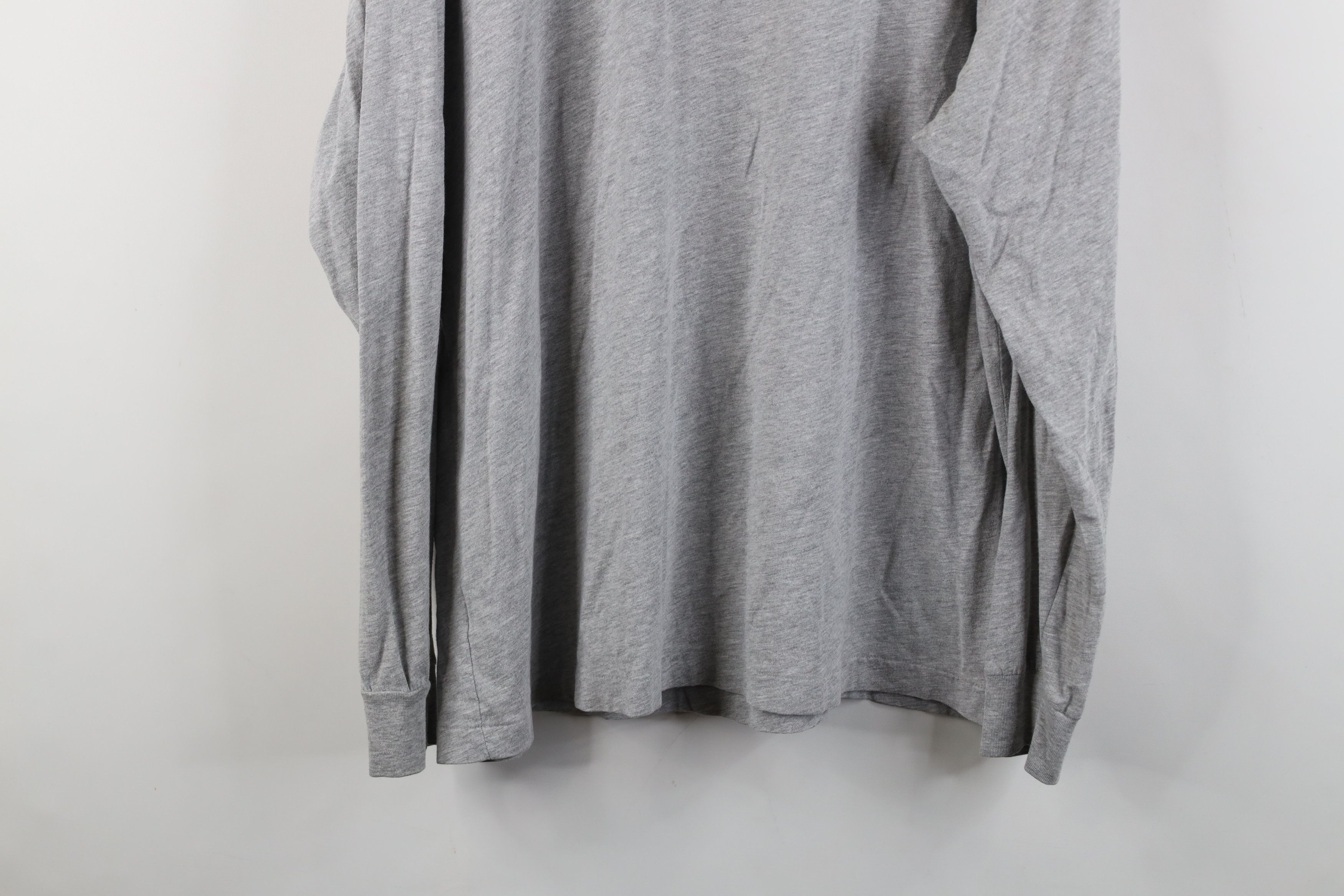 Ralph Lauren Vintage 90s Ralph Lauren Long Sleeve T-Shirt Heather Gray Size US L / EU 52-54 / 3 - 14 Thumbnail