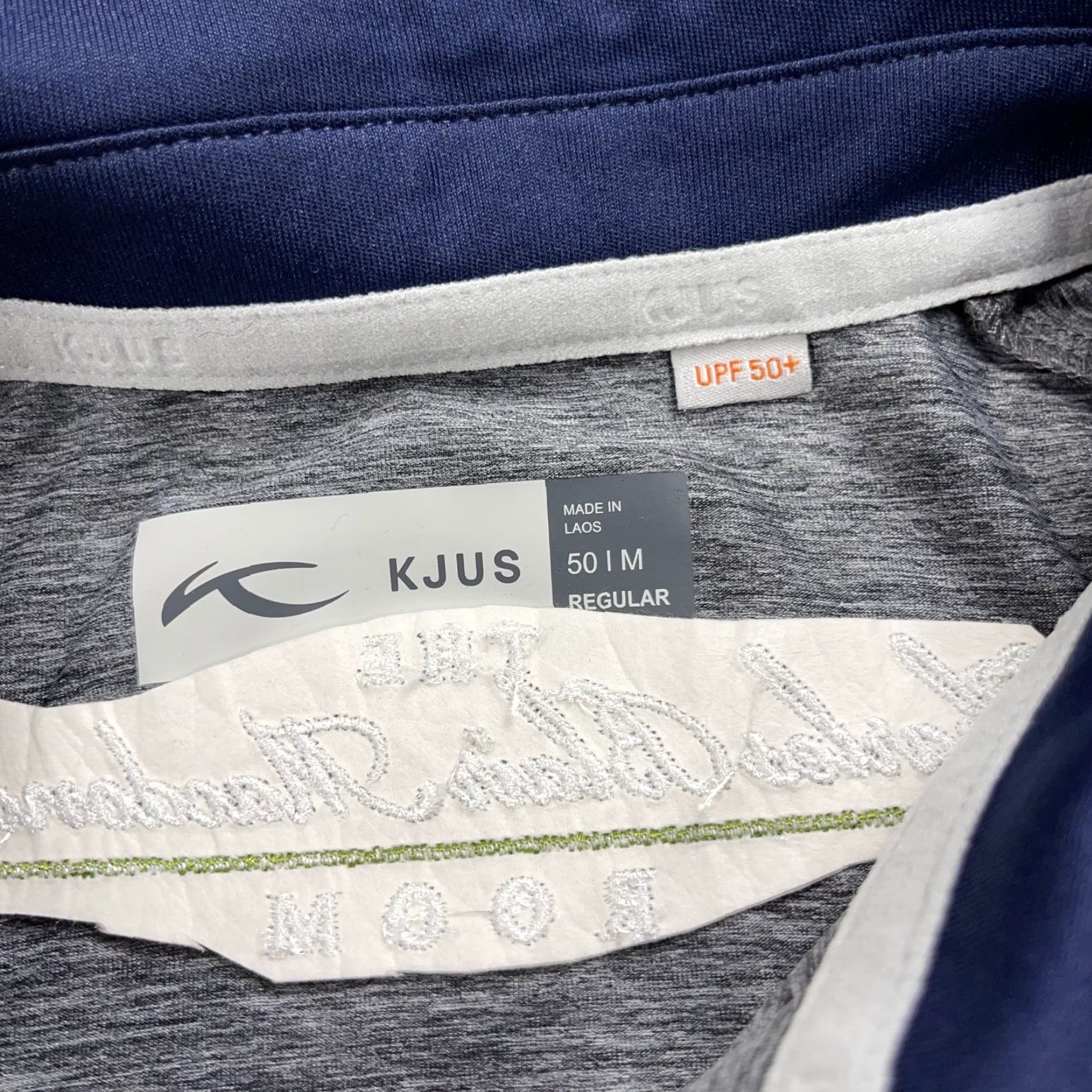 KJUS KJUS Polo Shirt Mens M Gray Logo Golf Stretch Short Sleeve Polo Sports Casual Activewear Shirt Size US M / EU 48-50 / 2 - 4 Thumbnail
