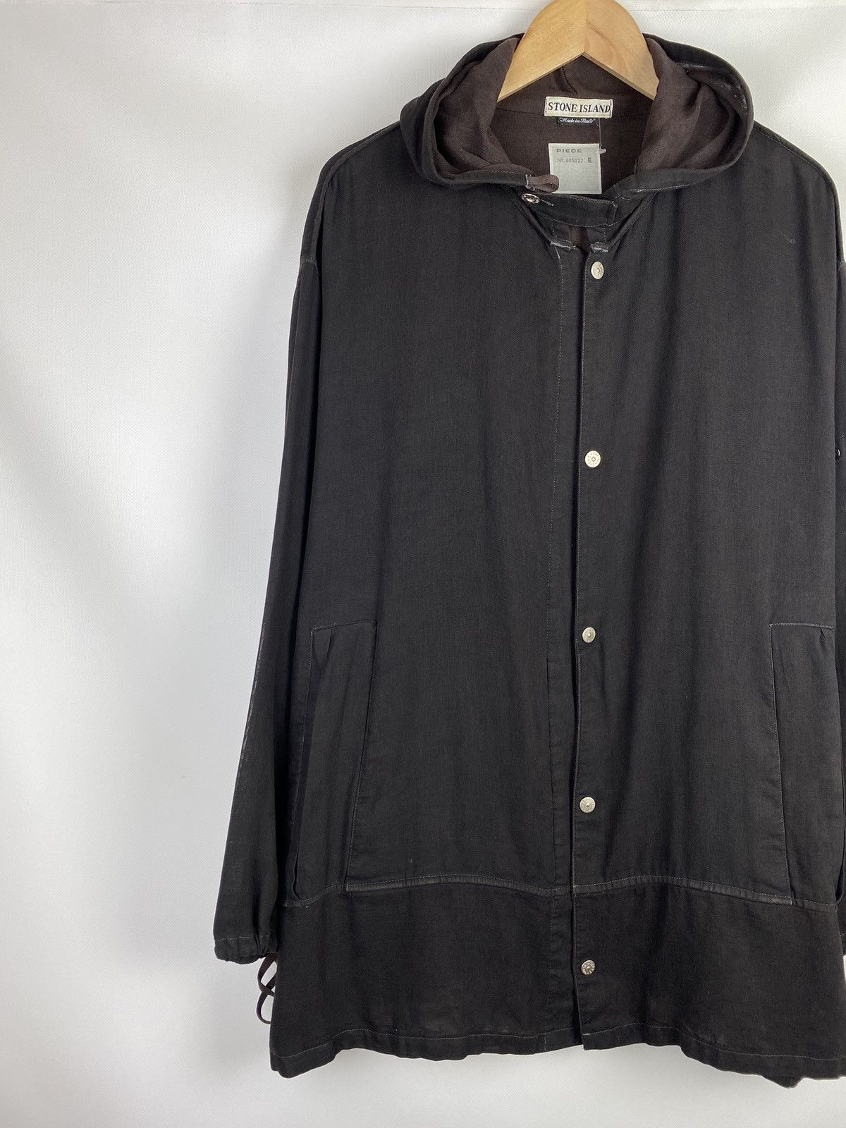 Stone Island Rare Stone Island Vintage Spalmatura hooded jacket size M Size US M / EU 48-50 / 2 - 2 Thumbnail