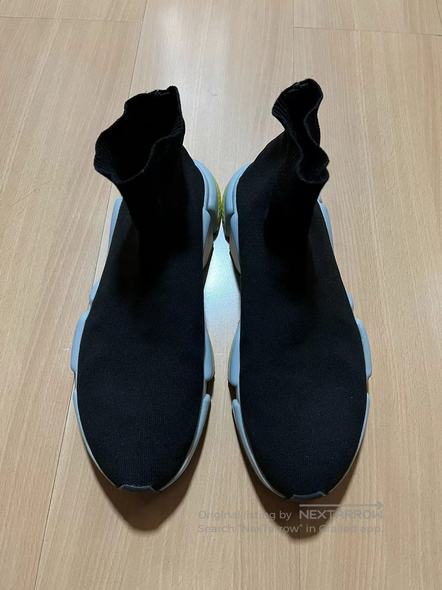 Balenciaga balenciaga black and yellow sock boots. Size US 10.5 / EU 43-44 - 1 Thumbnail