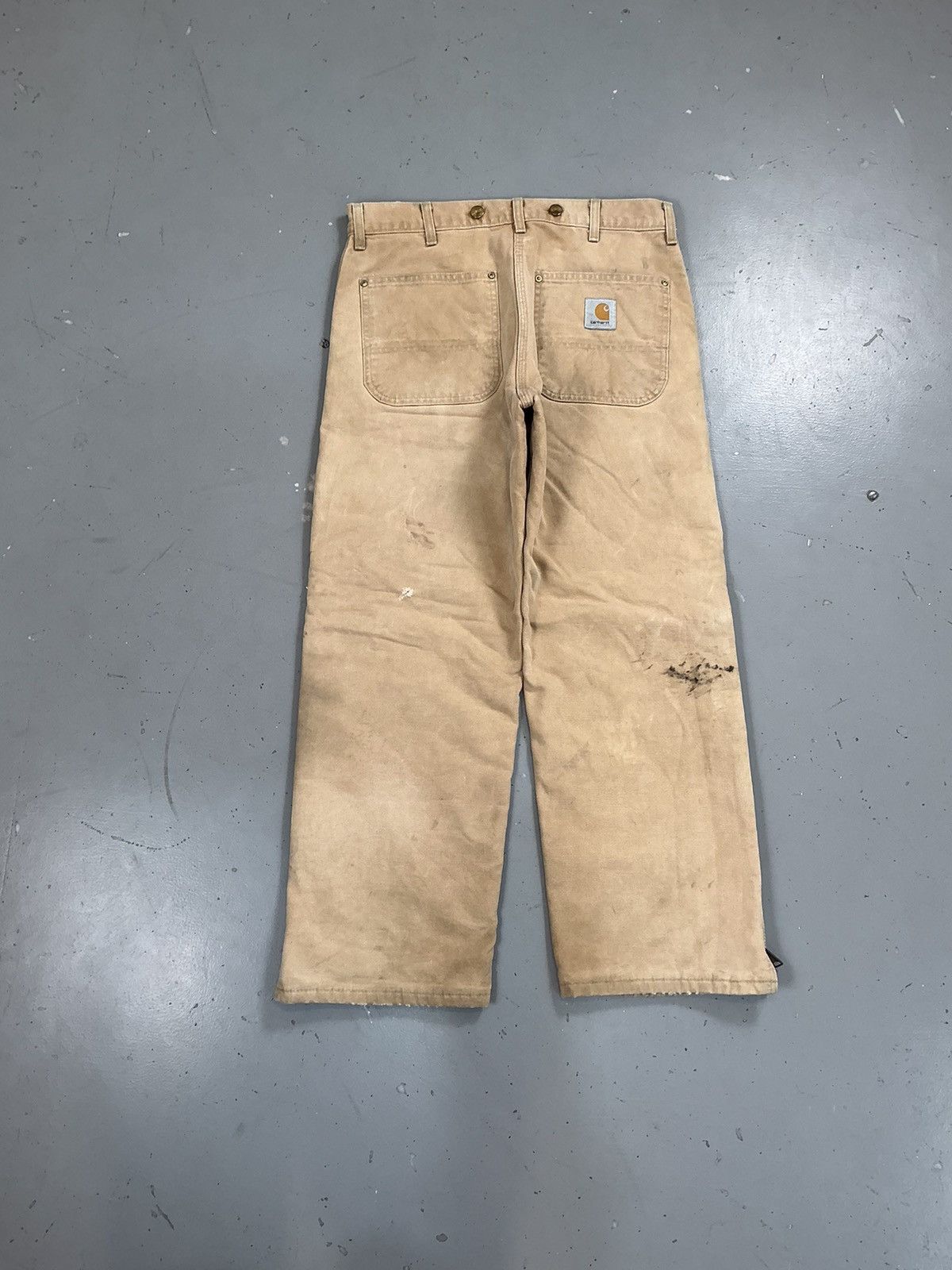 Carhartt × Vintage Vintage Carhartt b11 BRN carpenter quilted line denim Size US 34 / EU 50 - 2 Thumbnail