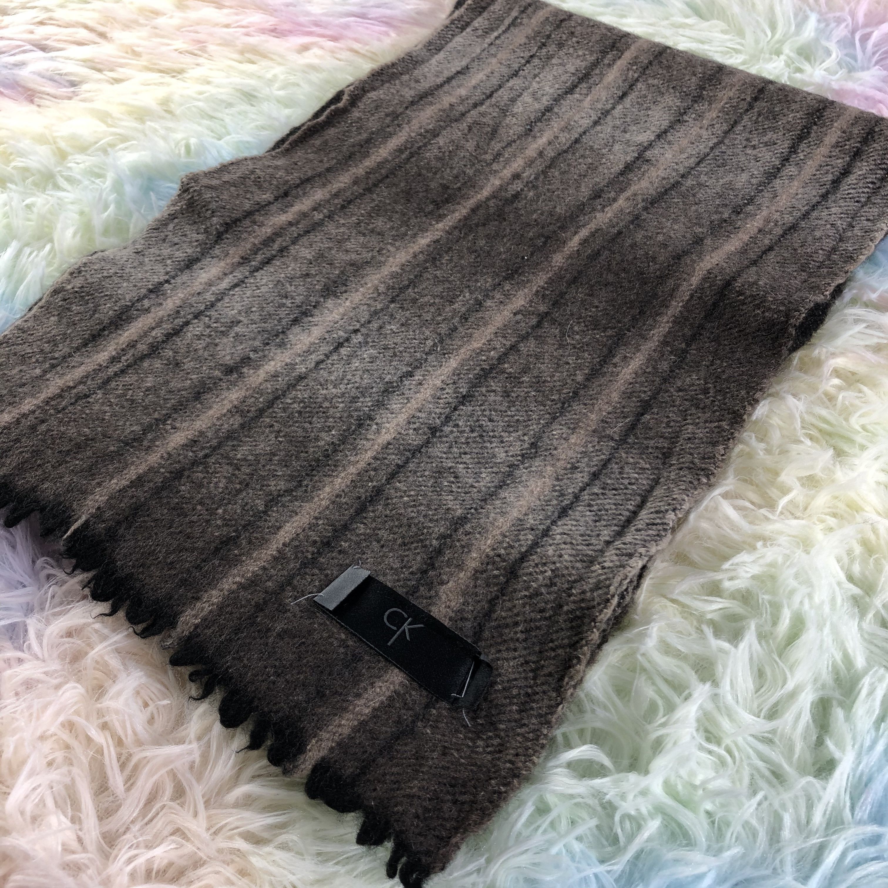 Calvin Klein × Vintage Calvin Klein Scarf / Muffler / Neckwear - KM108 Size ONE SIZE - 4 Thumbnail