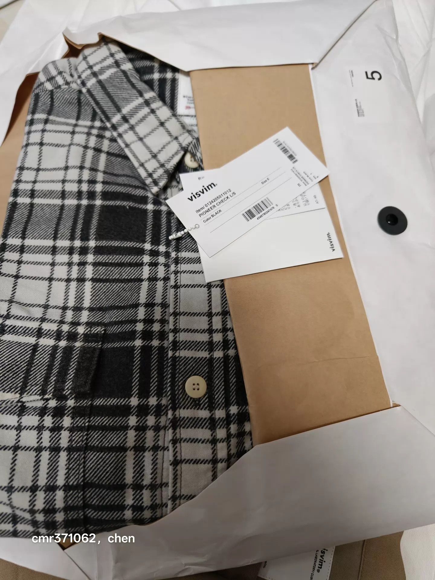 Visvim VISVIM 24AW PIONEER CHECK LS FLANNEL SHIRT BLACK 5 Size US XXL / EU 58 / 5 - 8 Thumbnail