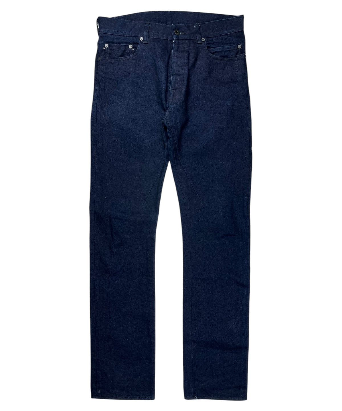 Rick Owens FW22 Rick Owens MIJ Detroit Cut Indigo Raw Denim Jeans Size US 33 - 1 Thumbnail