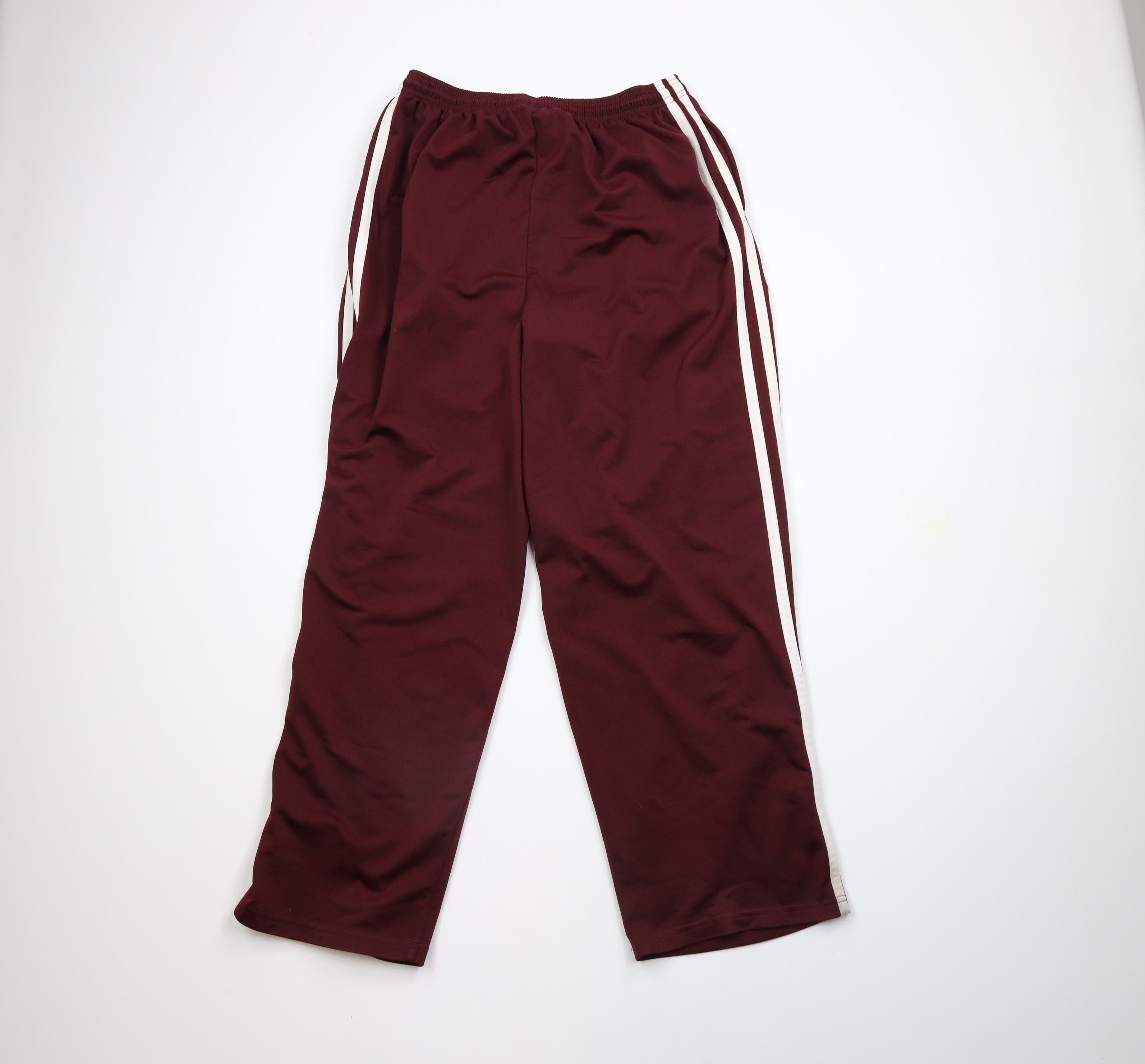 Vintage Vintage 90s Streetwear Striped Wide Leg Sweatpants Pants Red Size US 36 / EU 52 - 12 Thumbnail