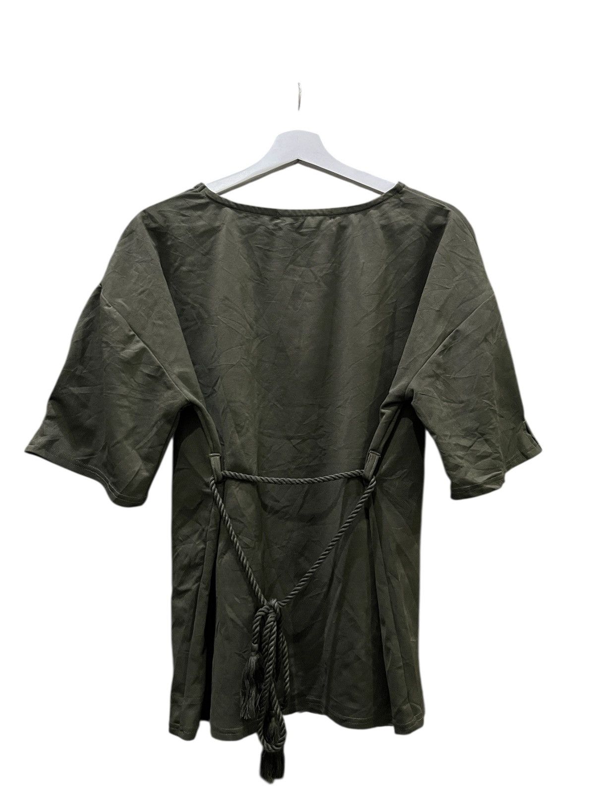 Issey Miyake × Japanese Brand × Junya Watanabe Blue Strive Green Bondage Tshirt Size L / US 10 / IT 46 - 2 Thumbnail
